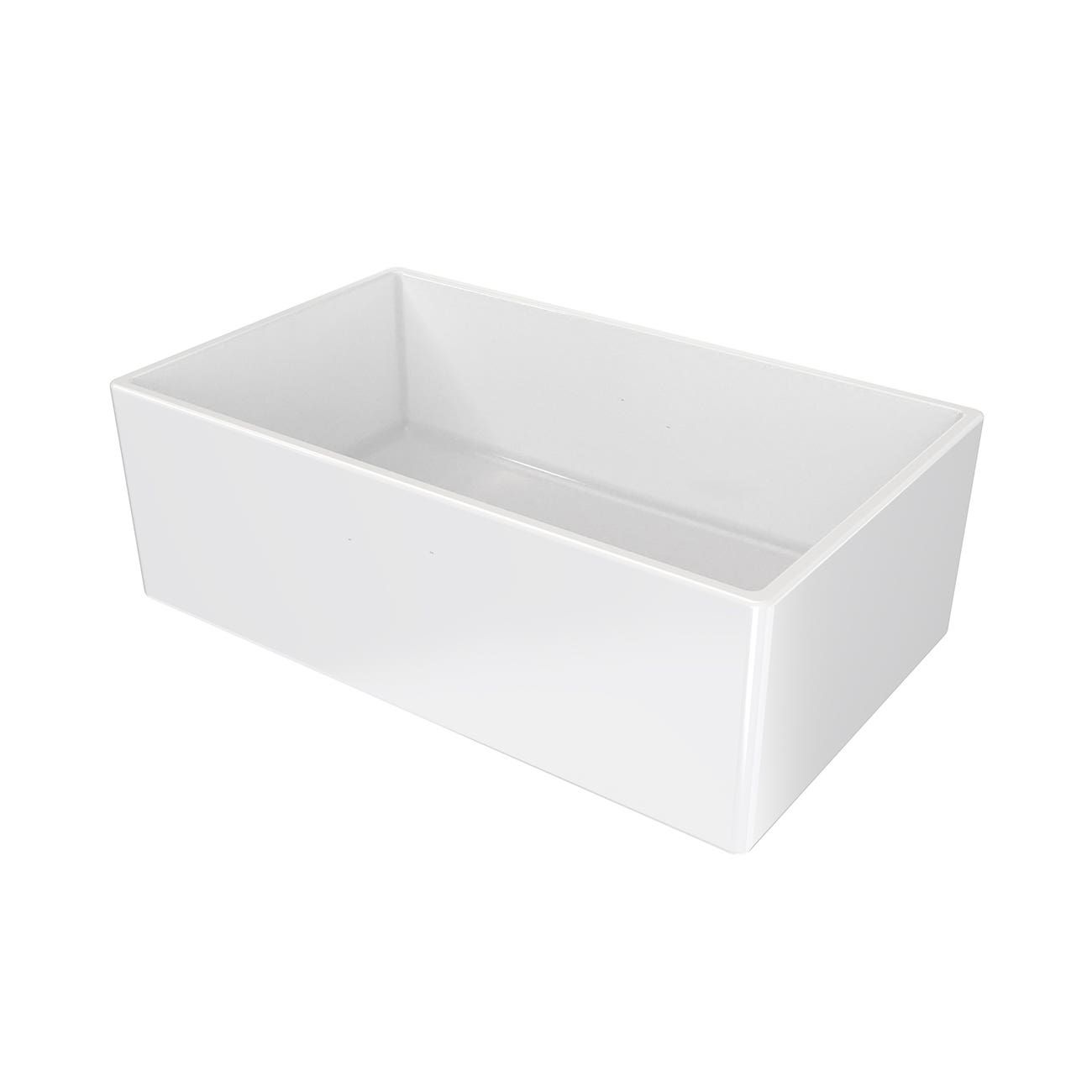 30 Inch Drop-In Fireclay Utility Sink - White | Alternative Image 02