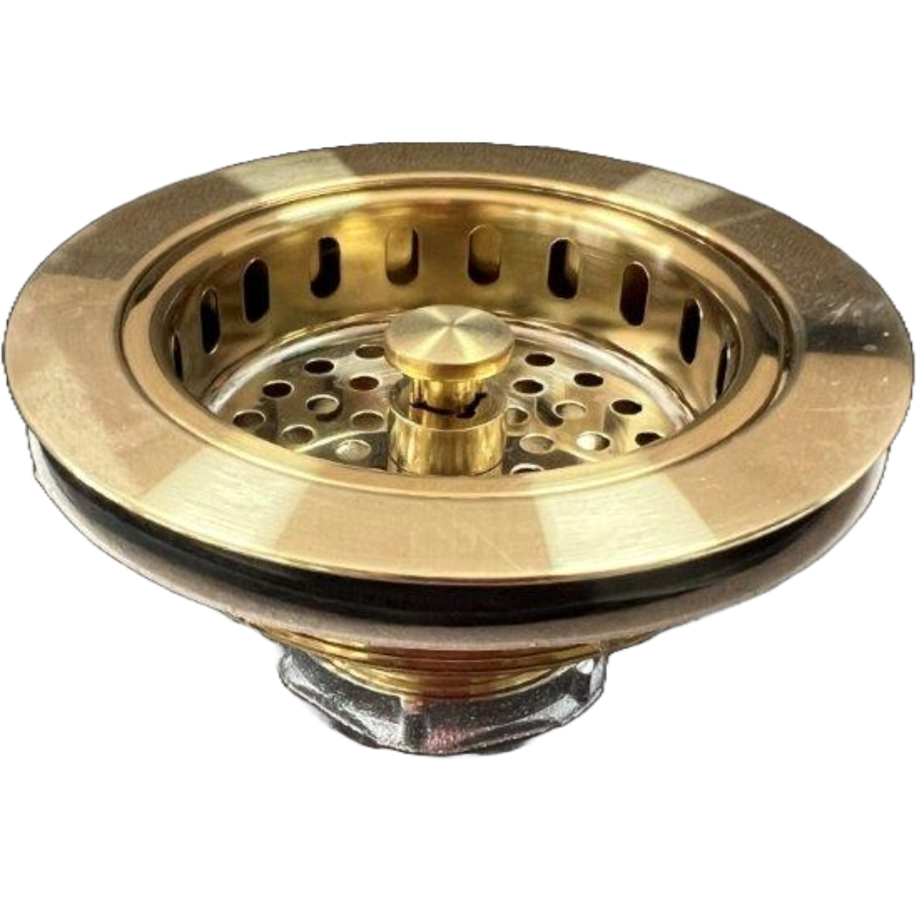 Solid Brass Kitchen Sink Strainer | Alternative Image 01 | finish:Brushed Brass