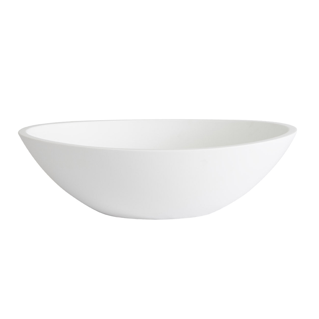 Eze MineralCast Vessel Sink - Matte White | Alternative Image 02