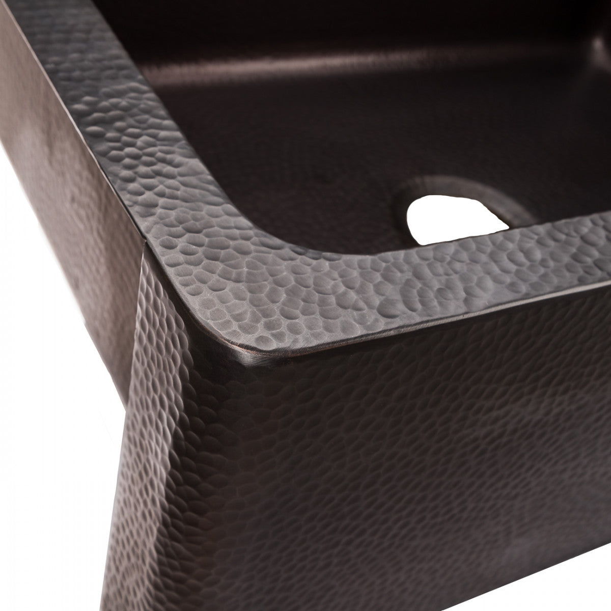 33" x 22" Copper Single Bowl Farmhouse Sink - Dark Copper | Alternative Image 04 | finish:Dark Copper