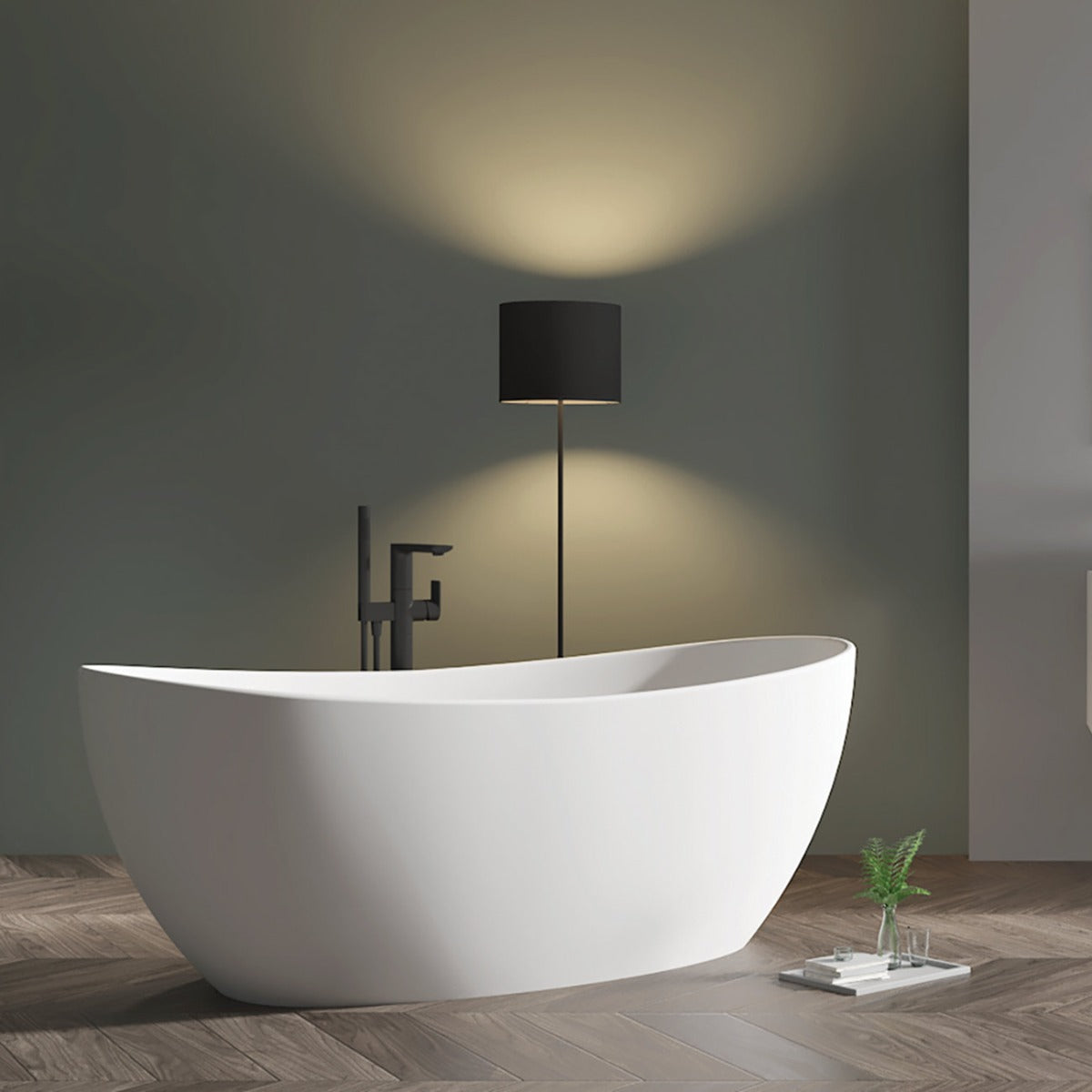 Genoa Solid Surface Bathtub | Alternative Image 01 | length:71