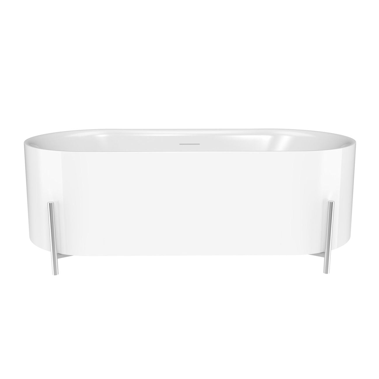 Haven 67 Inch Double Ended Tub with Chrome Metal Stand | Alternative Image 01 | length:67 | finish:Chrome