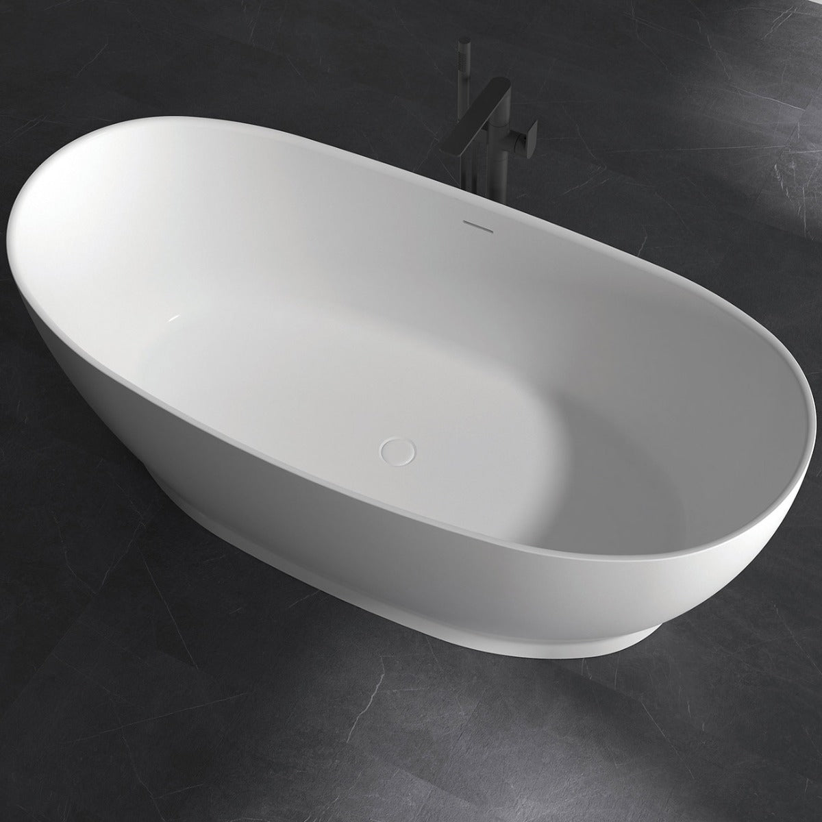 Portofino 71 Inch Mineralcast Double Slipper Matte Tub | Alternative Image 02