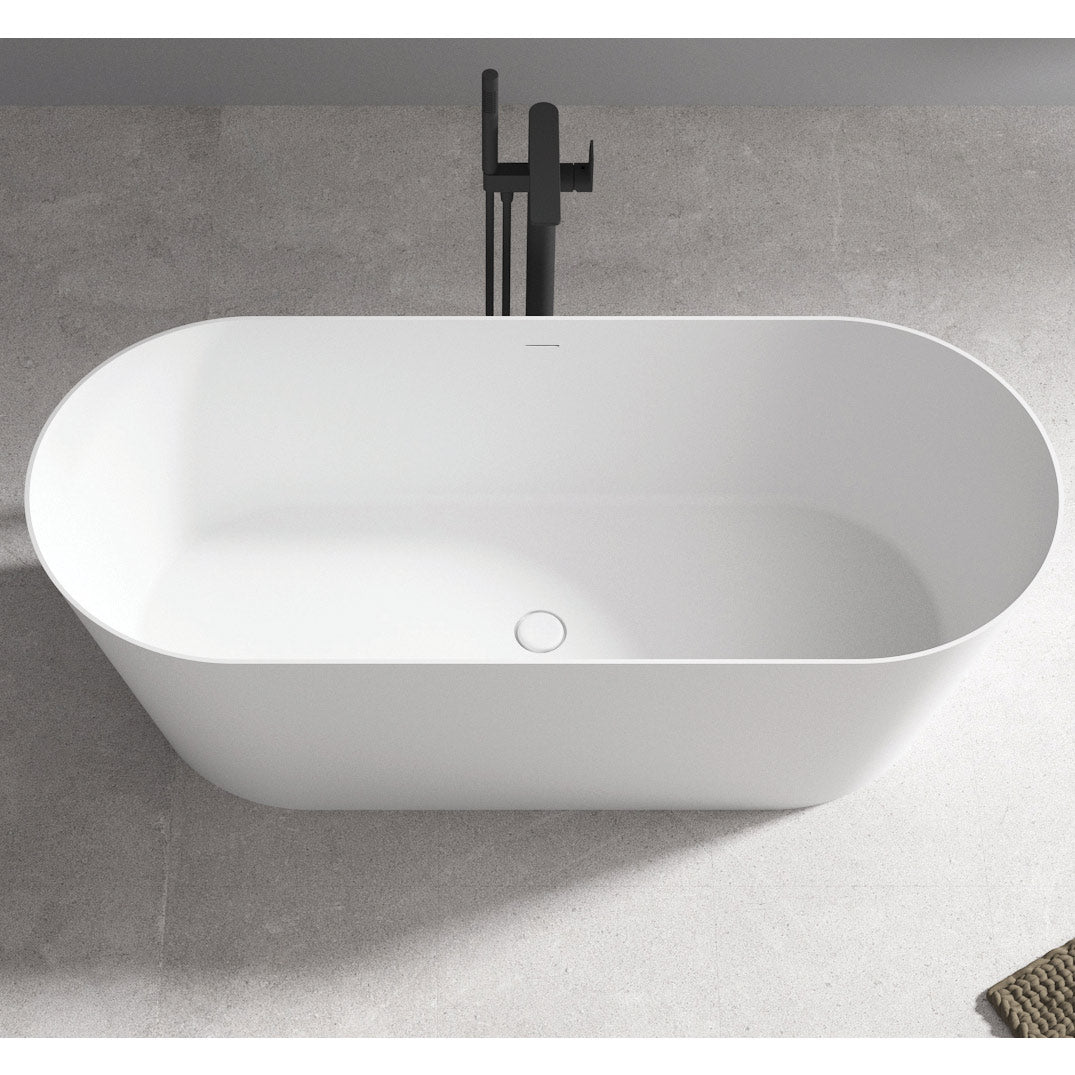Salerno 66 Inch Solid Surface Bathtub | Alternative Image 03