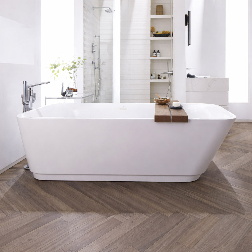 Modulus 72 in. x 32 in. Freestanding Bathtub | Alternative Image 01 | drain finish:Chrome