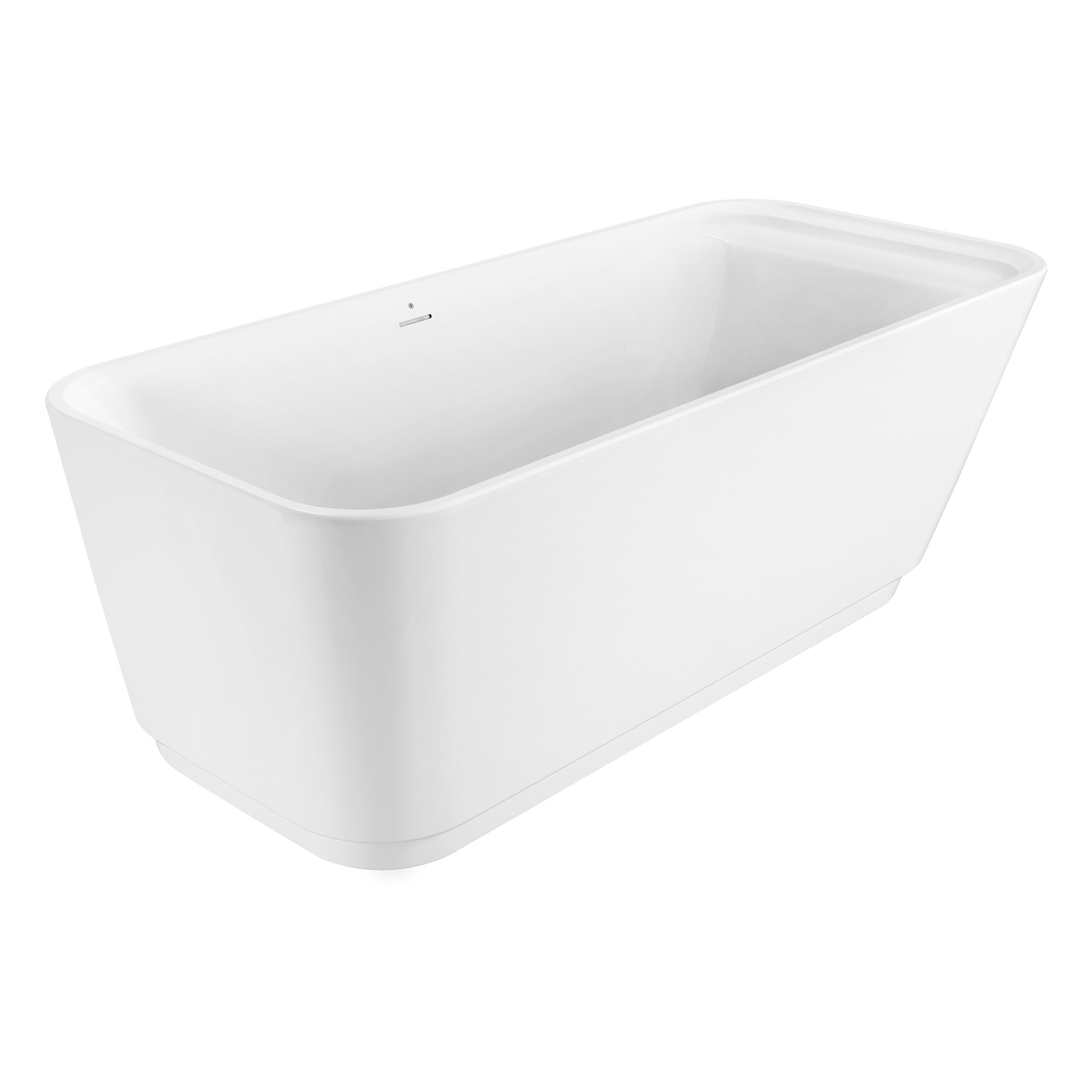Modulus 72 in. x 32 in. Freestanding Bathtub | Alternative Image 06 | drain finish:Brushed Nickel