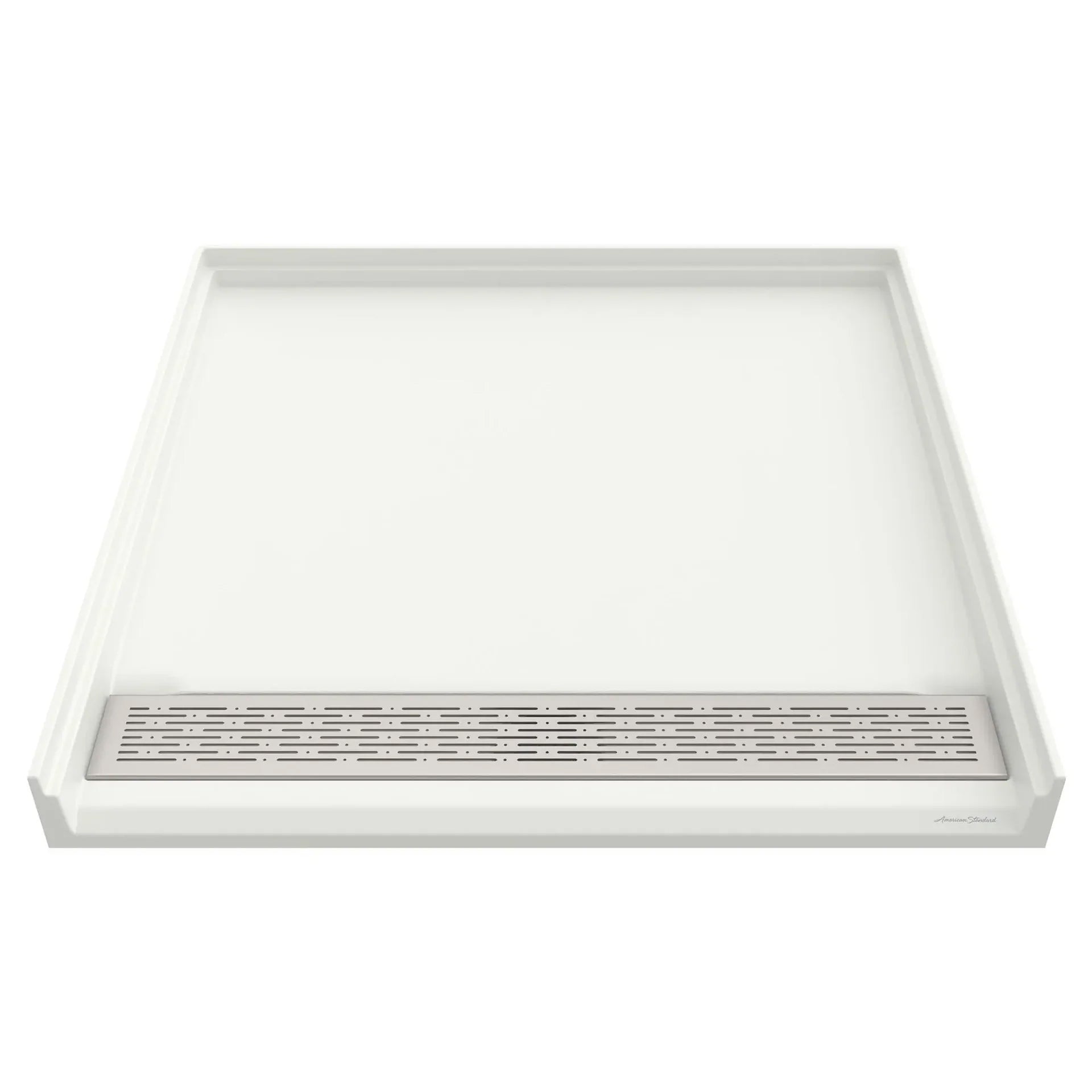 38 x 38-Inch Single Threshold ADA Shower Base With Center Drain | Alternative Image 01 | size:38 x 38