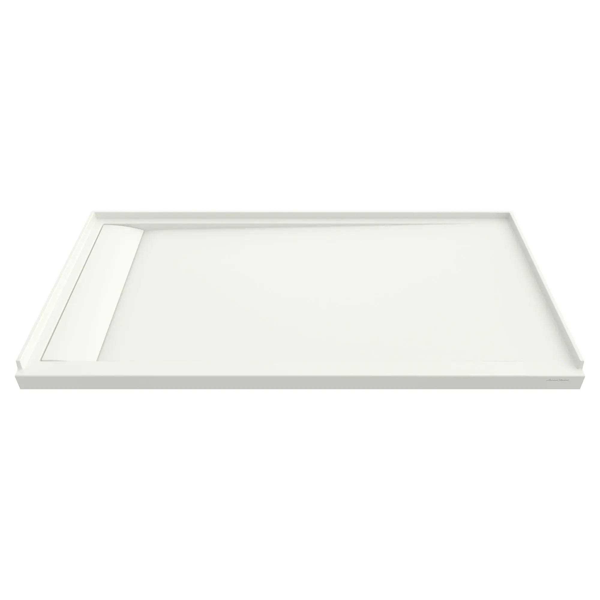 60 x 32-Inch Single Threshold Shower Base With Left-Hand Outlet | Alternative Image 01 | size:60 x 32 | drain location:Left