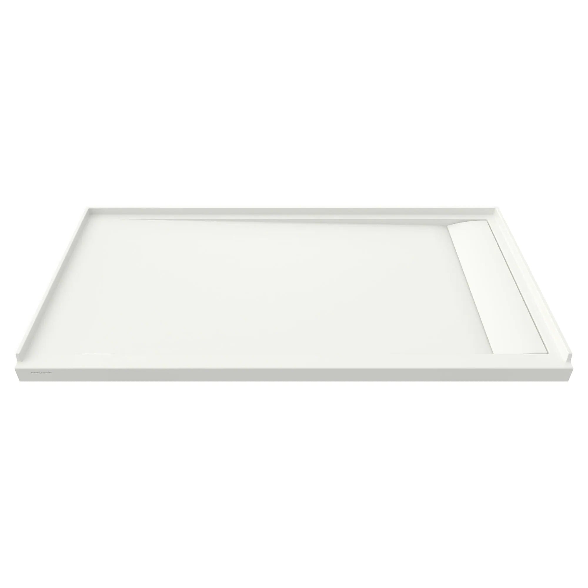 60 x 32-Inch Single Threshold Shower Base With Right-Hand Outlet | Alternative Image 02 | size:60 x 32 | drain location:Right