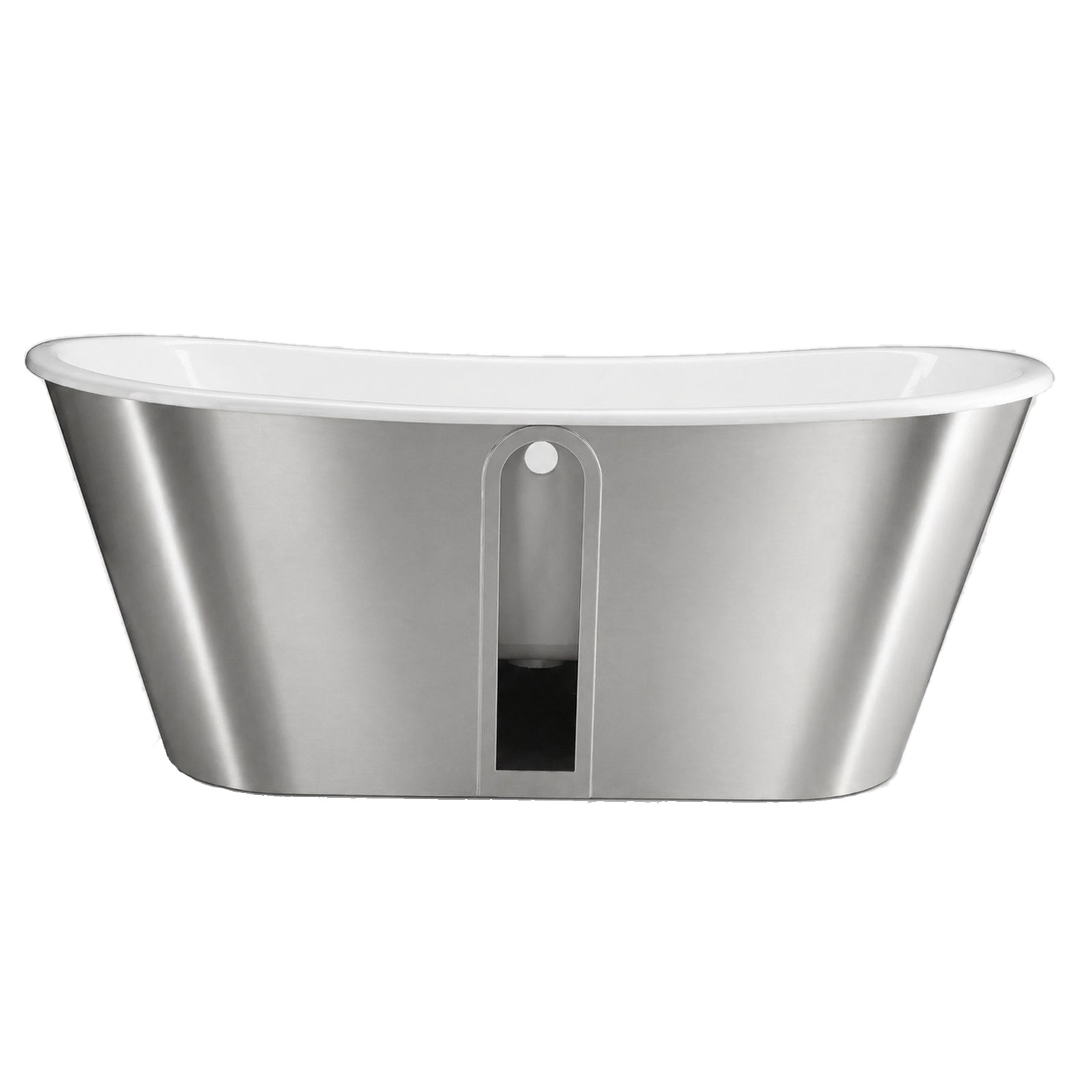 67-Inch Cast Iron Double Ended Tub with Mirror Skirt | DXV | Alternative Image 04
