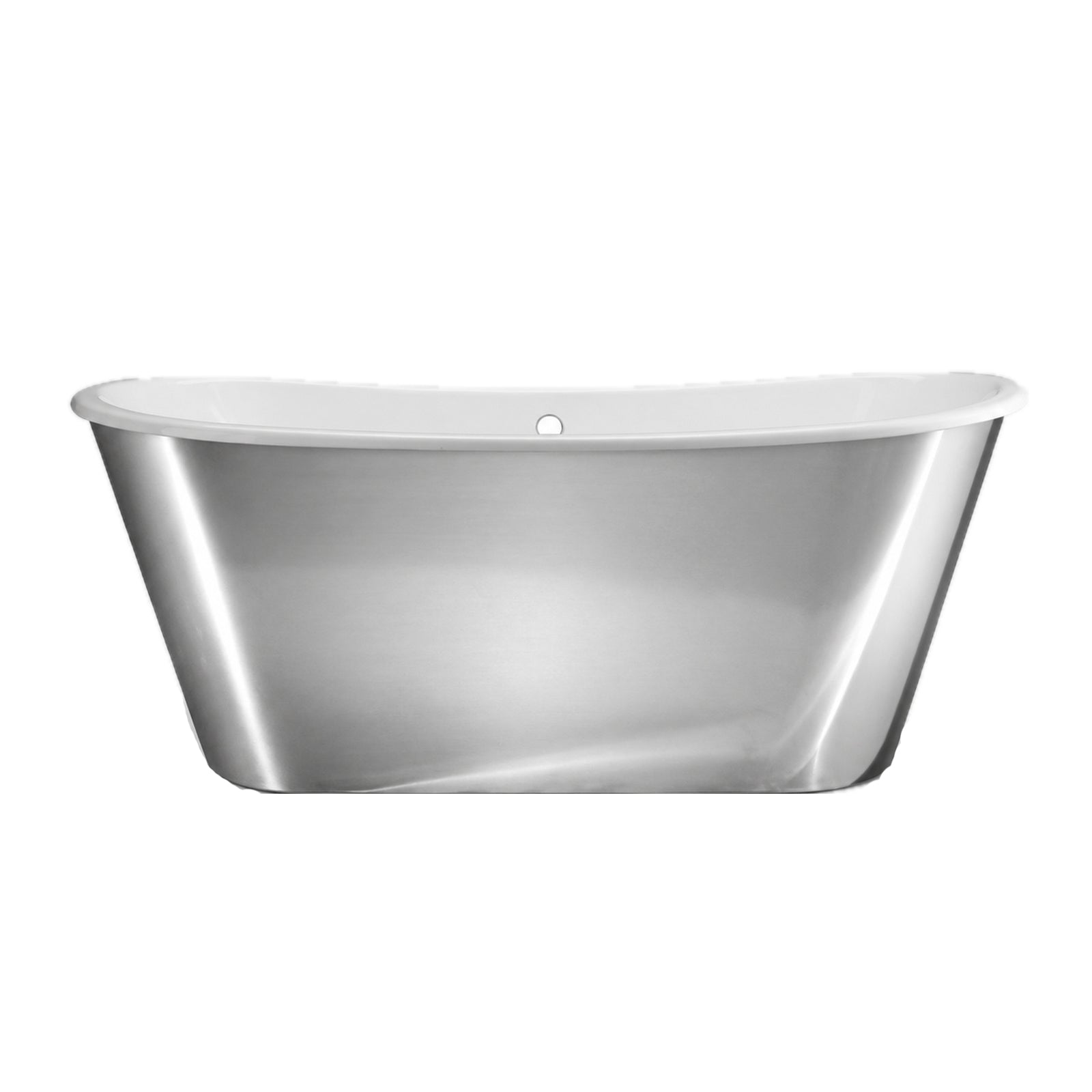 67-Inch Cast Iron Double Ended Tub with Mirror Skirt | DXV | Alternative Image 02