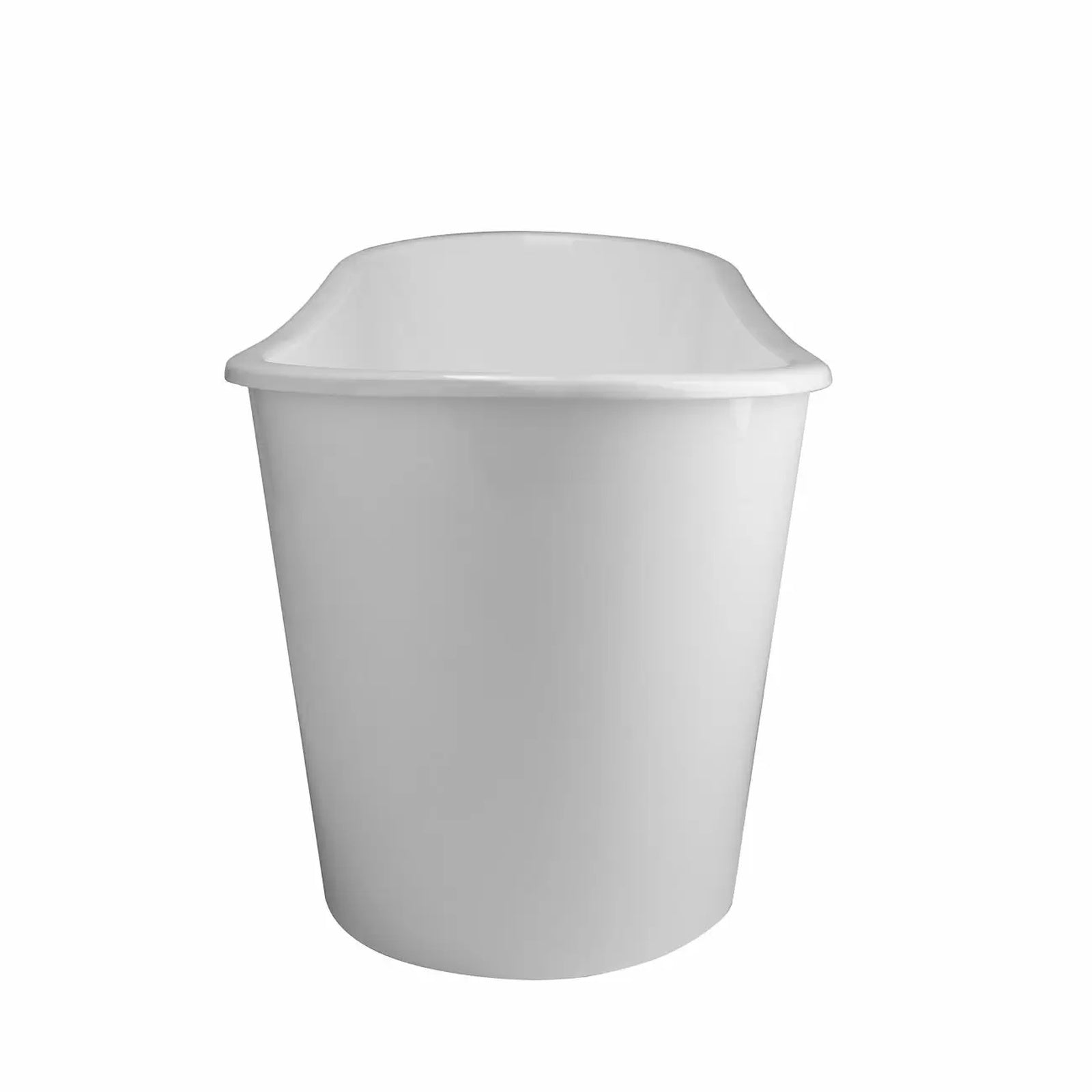 MARELLA 67 Inch Cast Iron Double Ended Skirted Tub - No Faucet Drillings - White | Alternative Image 05
