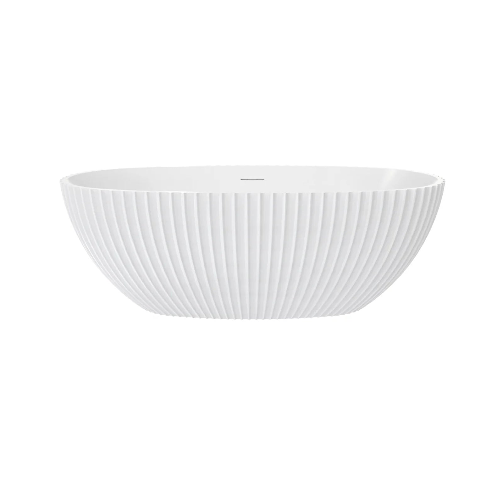 Acrylic Vertical Fluted Tub | Alternative Image 01 | drain finish:Supercoated Brass