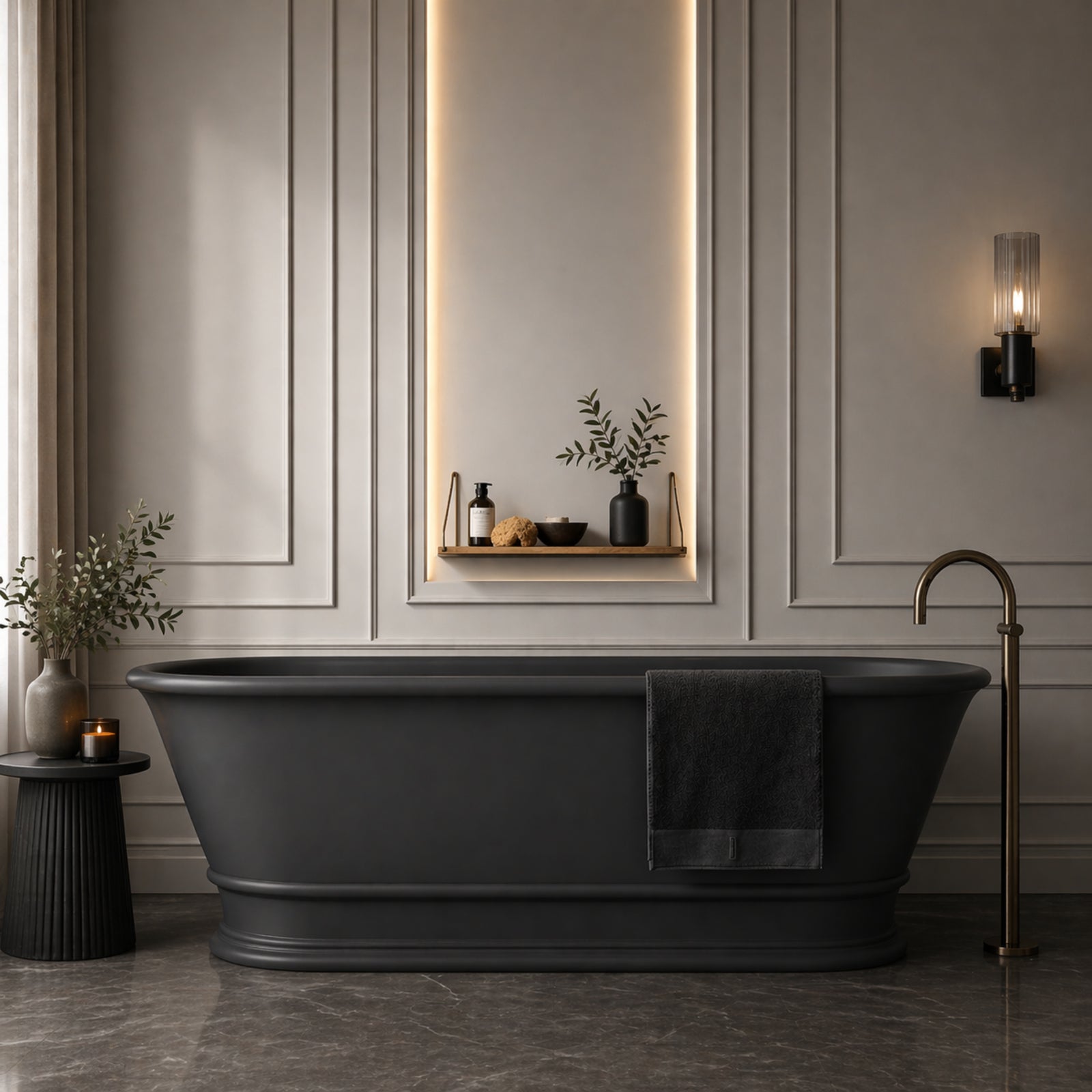 Antibes 68 Inch Resin Double Ended Tub | Alternative Image 01 | finish:Ciara