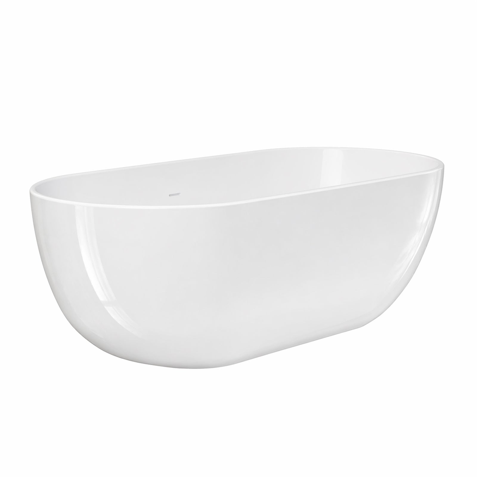 Cannes 65 Inch Resin Double Ended Tub - Gloss White | Alternative Image 04 | finish:Gloss White