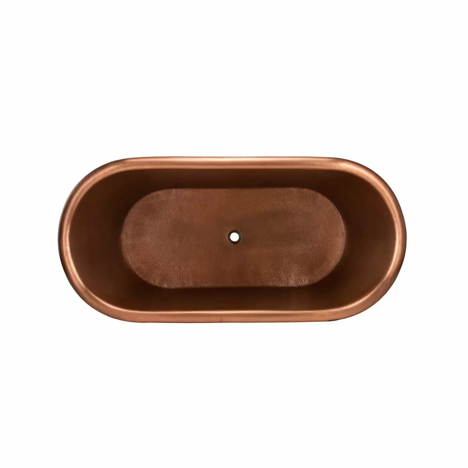 Cali 66 Inch Copper Freestanding Double Ended Bathtub - Medium Copper | Alternative Image 06 | length:66