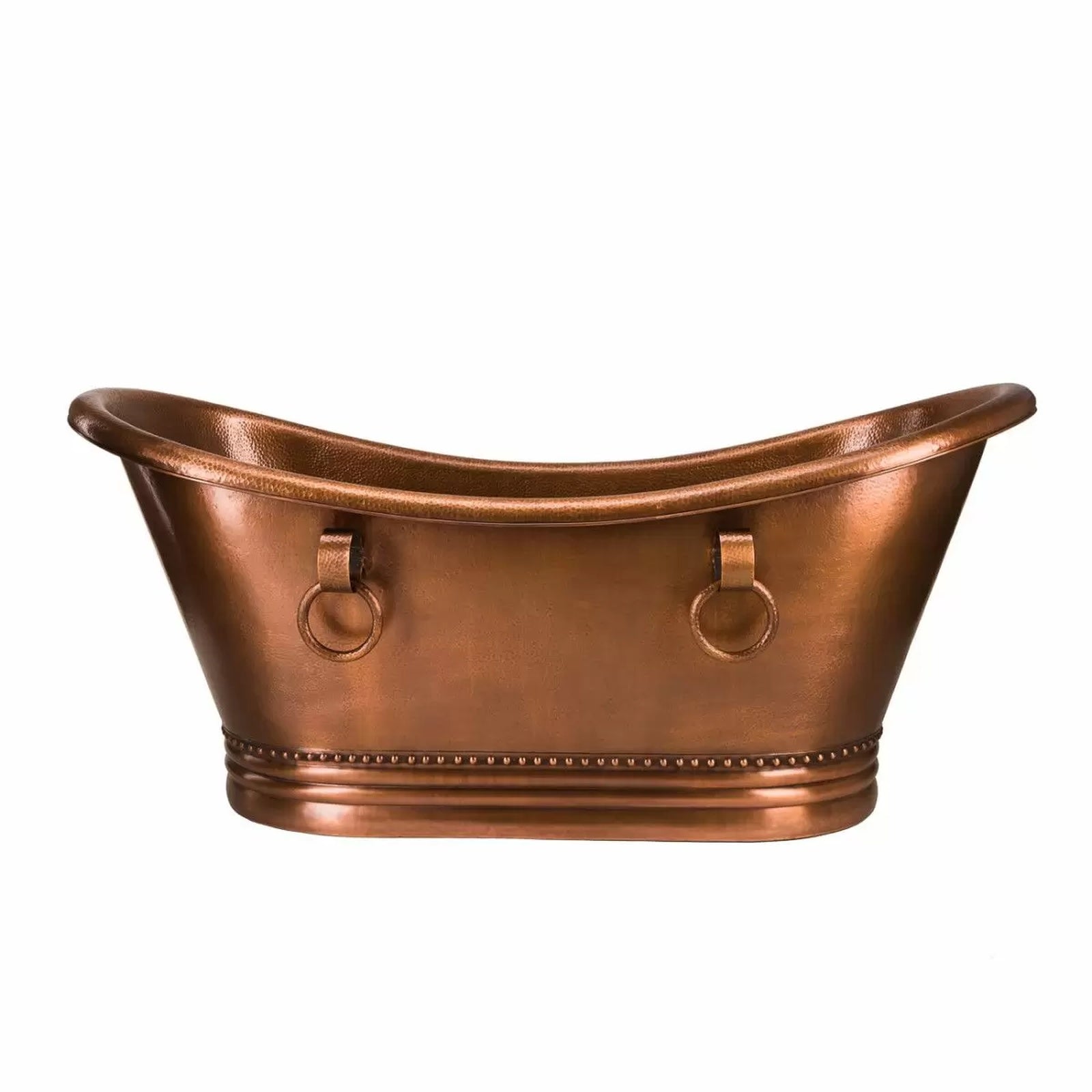Santiago Copper Freestanding Double Slipper Bathtub