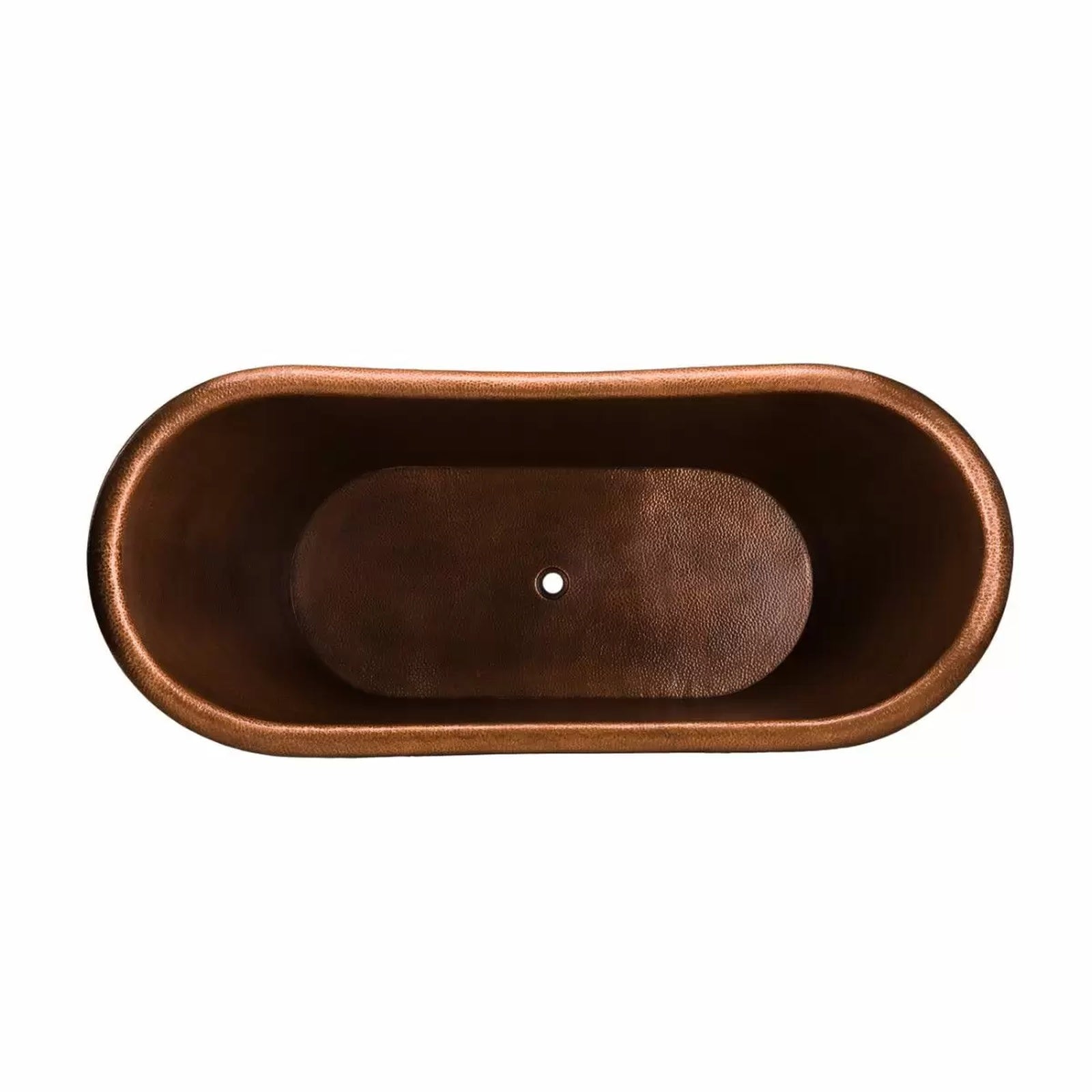 Santiago Copper Freestanding Double Slipper Bathtub