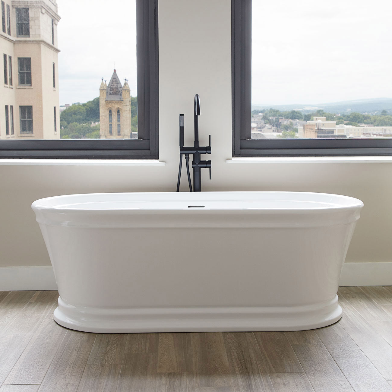 Alta II 67 Inch Acrylic Double Ended Freestanding Tub | Alternative Image 01 | drain finish:White