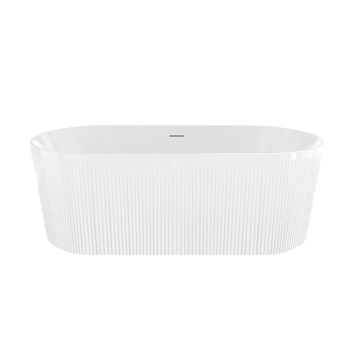 Arden Acrylic Contemporary Double Ended Tub | Alternative Image 02 | length:67 | drain finish:Brushed Nickel