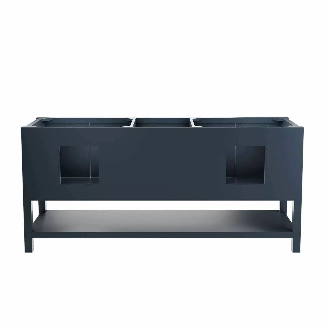 Carlow 72 Inch Modern Console Vanity-Navy Blue-No Top | Alternative Image 03 | countertop finish:No Top | sink installation type:None | faucet centers:None