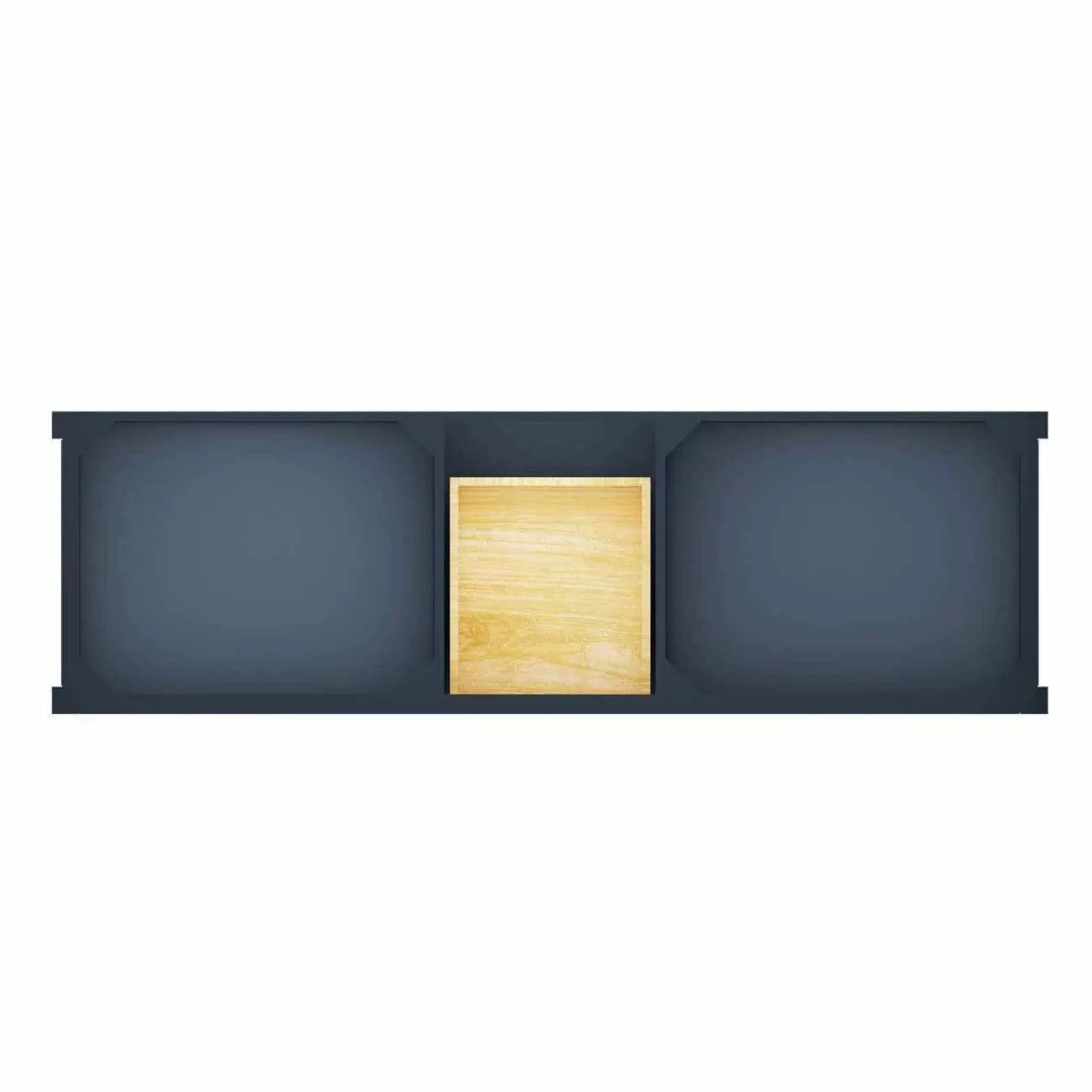 Carlow 72 Inch Modern Console Vanity-Navy Blue-No Top | Alternative Image 04 | countertop finish:No Top | sink installation type:None | faucet centers:None