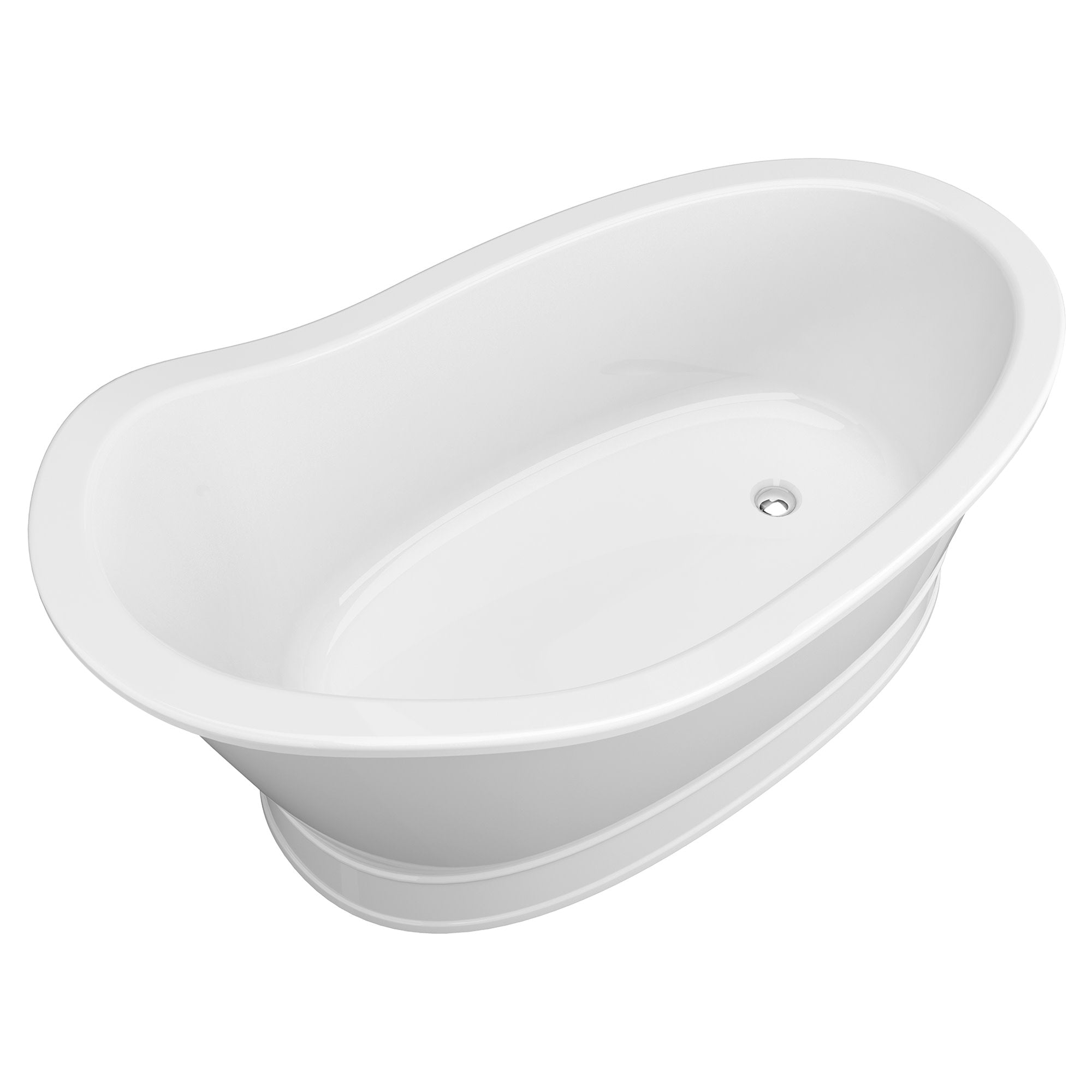 66 Inch Oak Hill Acrylic Freestanding Bathtub | Alternative Image 04 | drain finish:Matte Black
