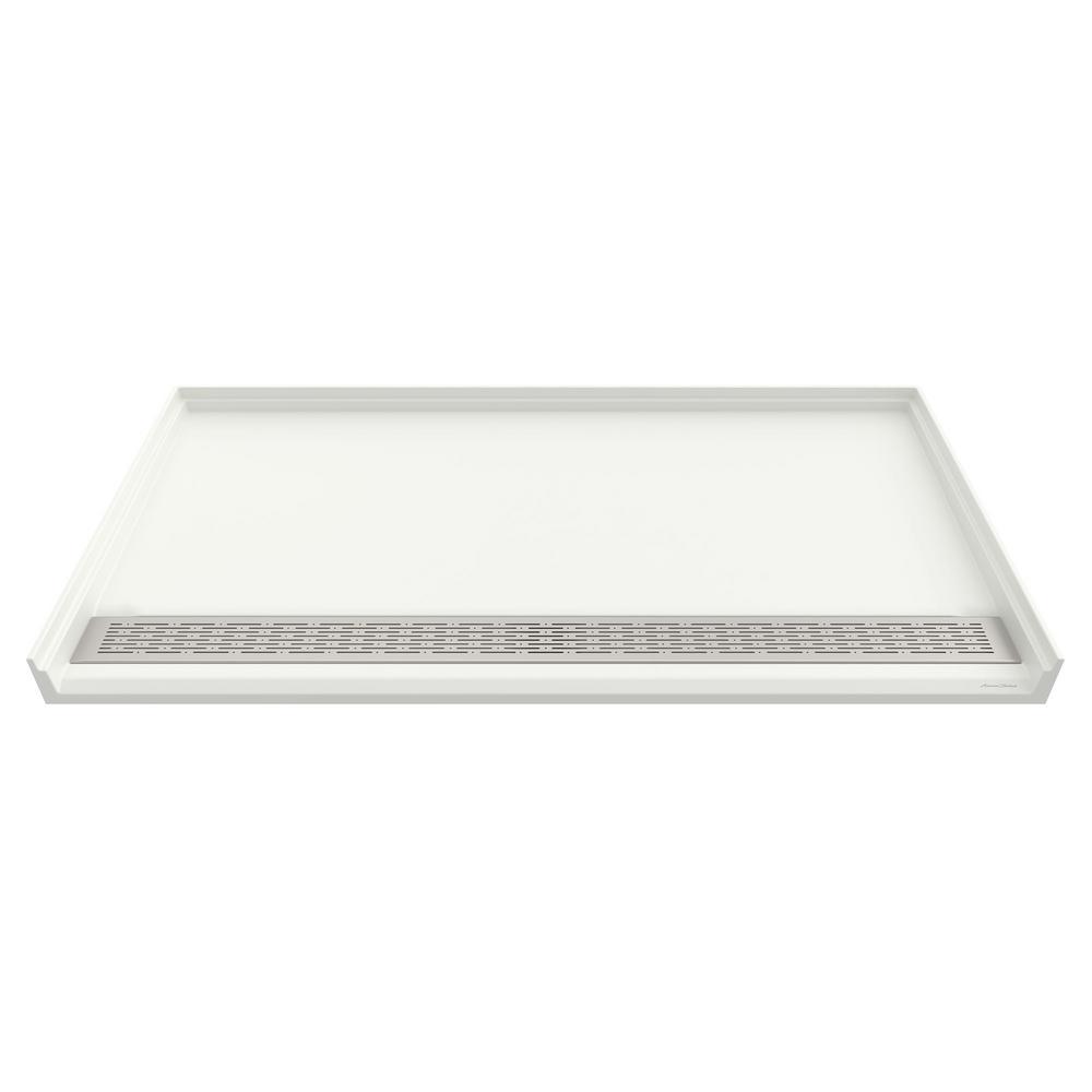 38 x 38-Inch Single Threshold ADA Shower Base With Center Drain | Alternative Image 02 | size:38 x 38