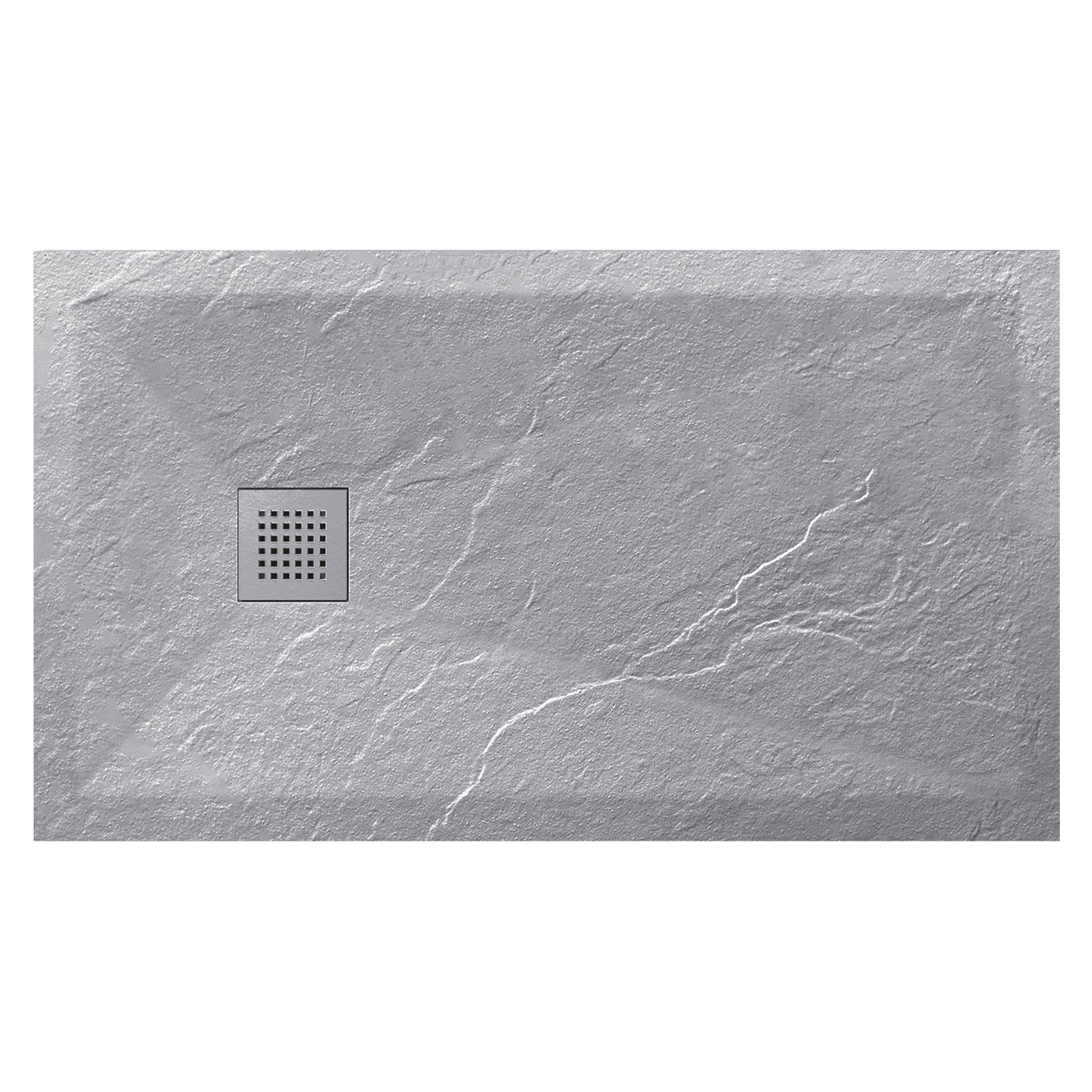 Grey Slate 48x32 Stone Shower Pan | Alternative Image 02 | size:48 x 32