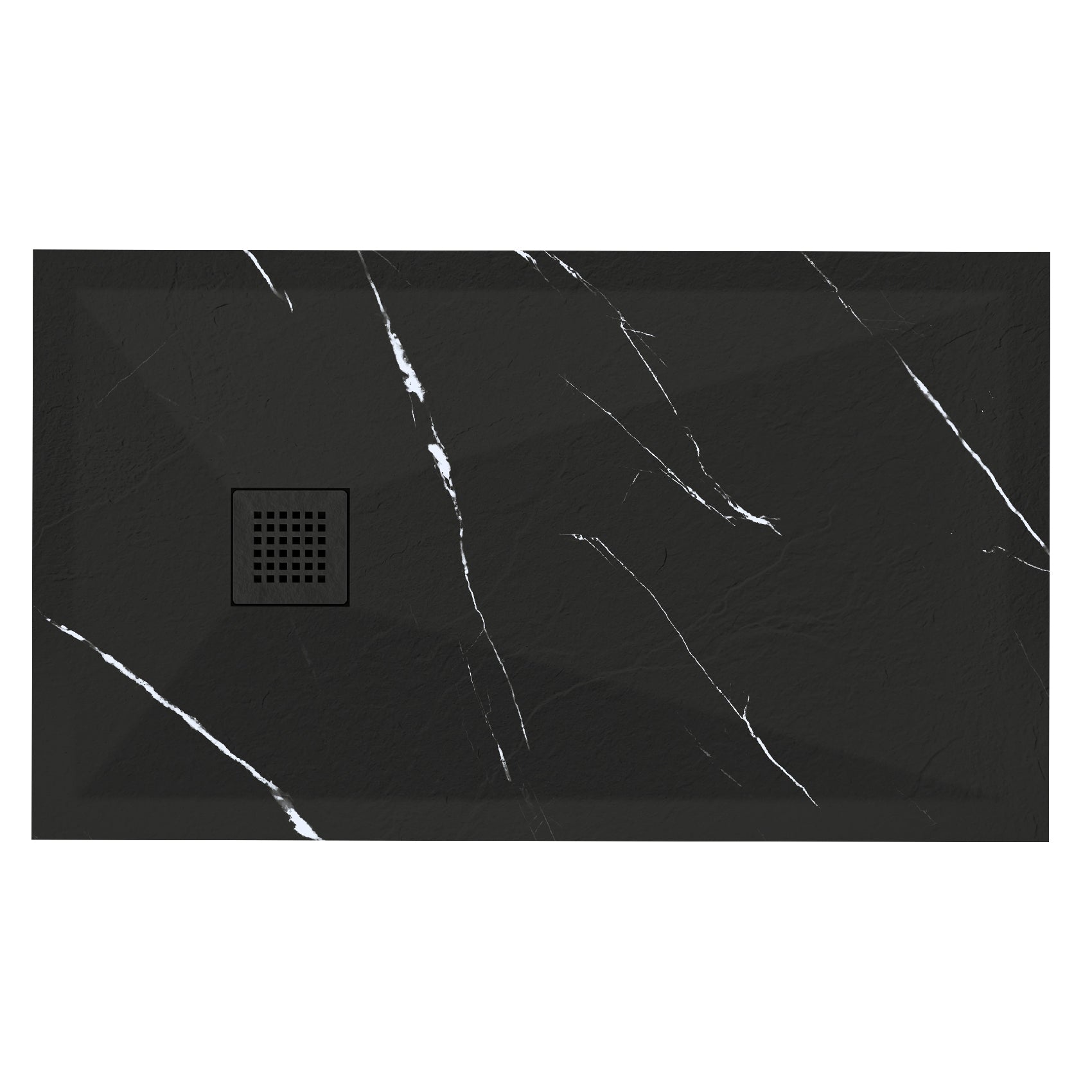 Black Marble 60x36 Stone Shower Pan | Alternative Image 02 | size:60 x 36