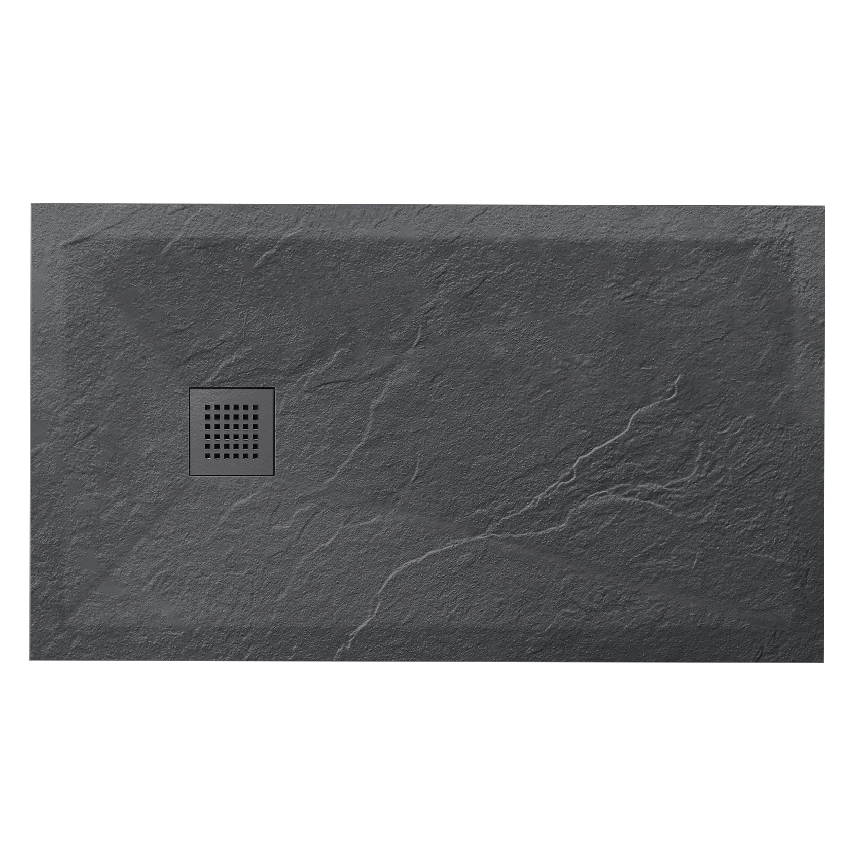 Anthracite Slate 60x36 Stone Shower Pan | Alternative Image 02 | size:60 x 36