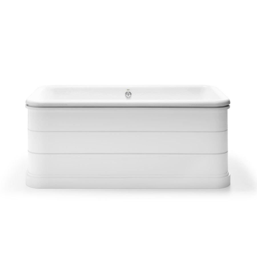67-Inch White Cast Iron Double Ended Skirted Tub | DXV | Alternative Image 02