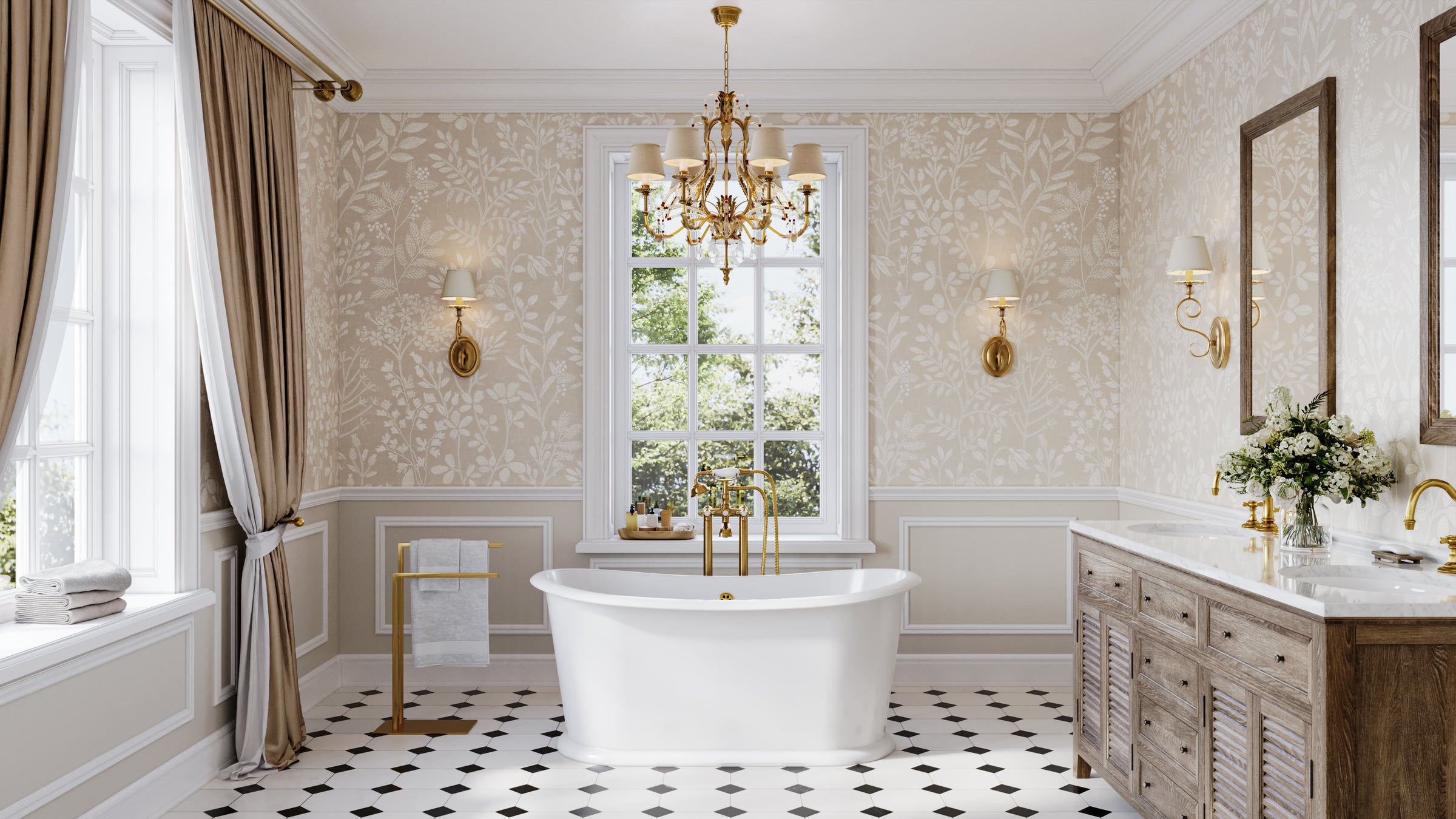 Rio 72 Inch Cast Iron Double Ended Skirted Tub - No Faucet Drillings | Alternative Image 02 | length:72