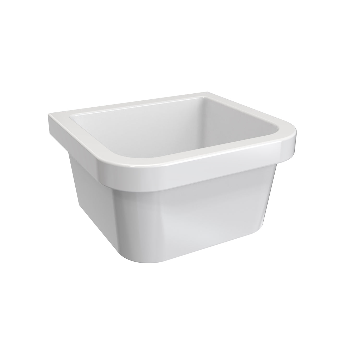 Porcelain Wall Mount Utility Sink - 16 Inch | Alternative Image 01 | size:16