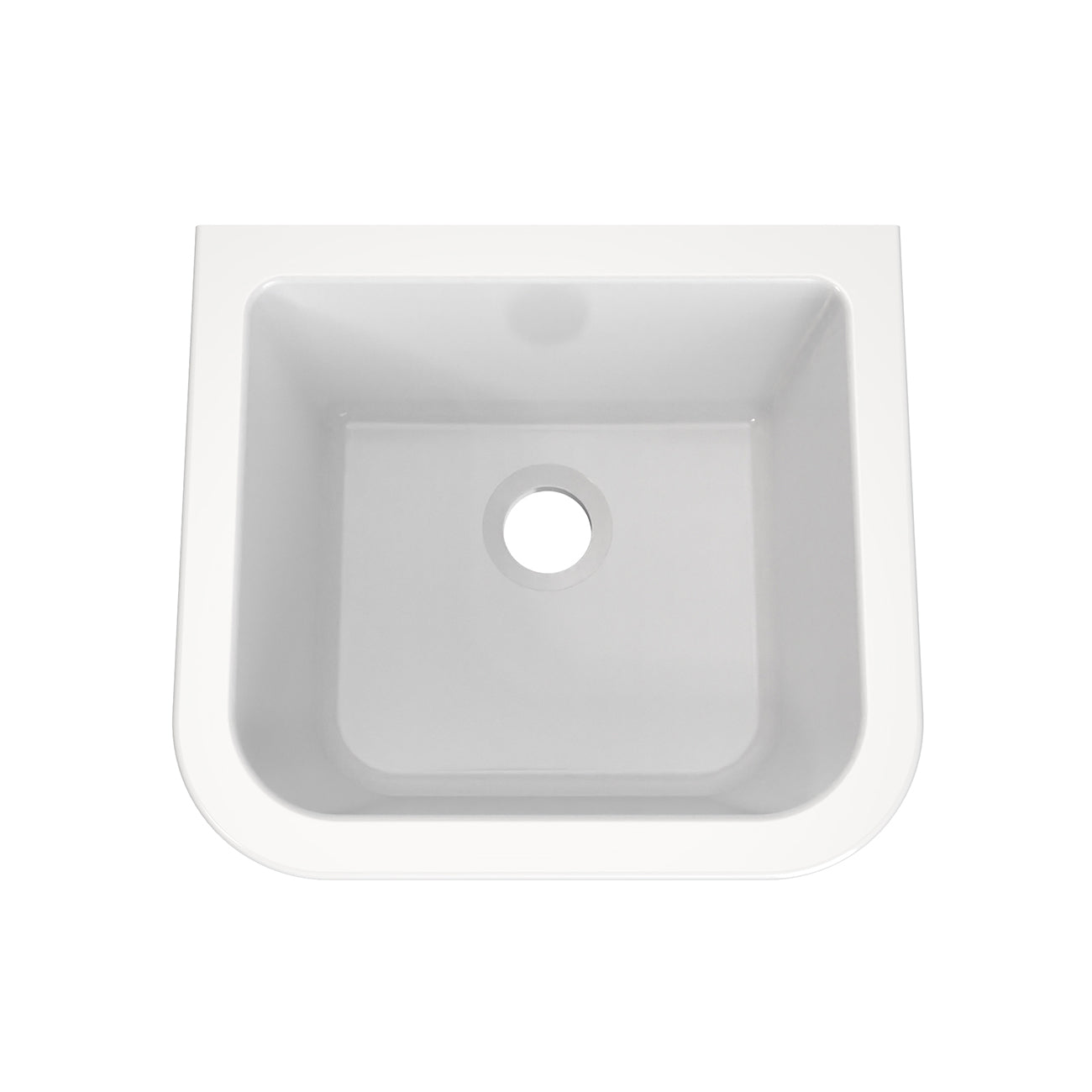 Porcelain Wall Mount Utility Sink - 16 Inch | Alternative Image 02 | size:16