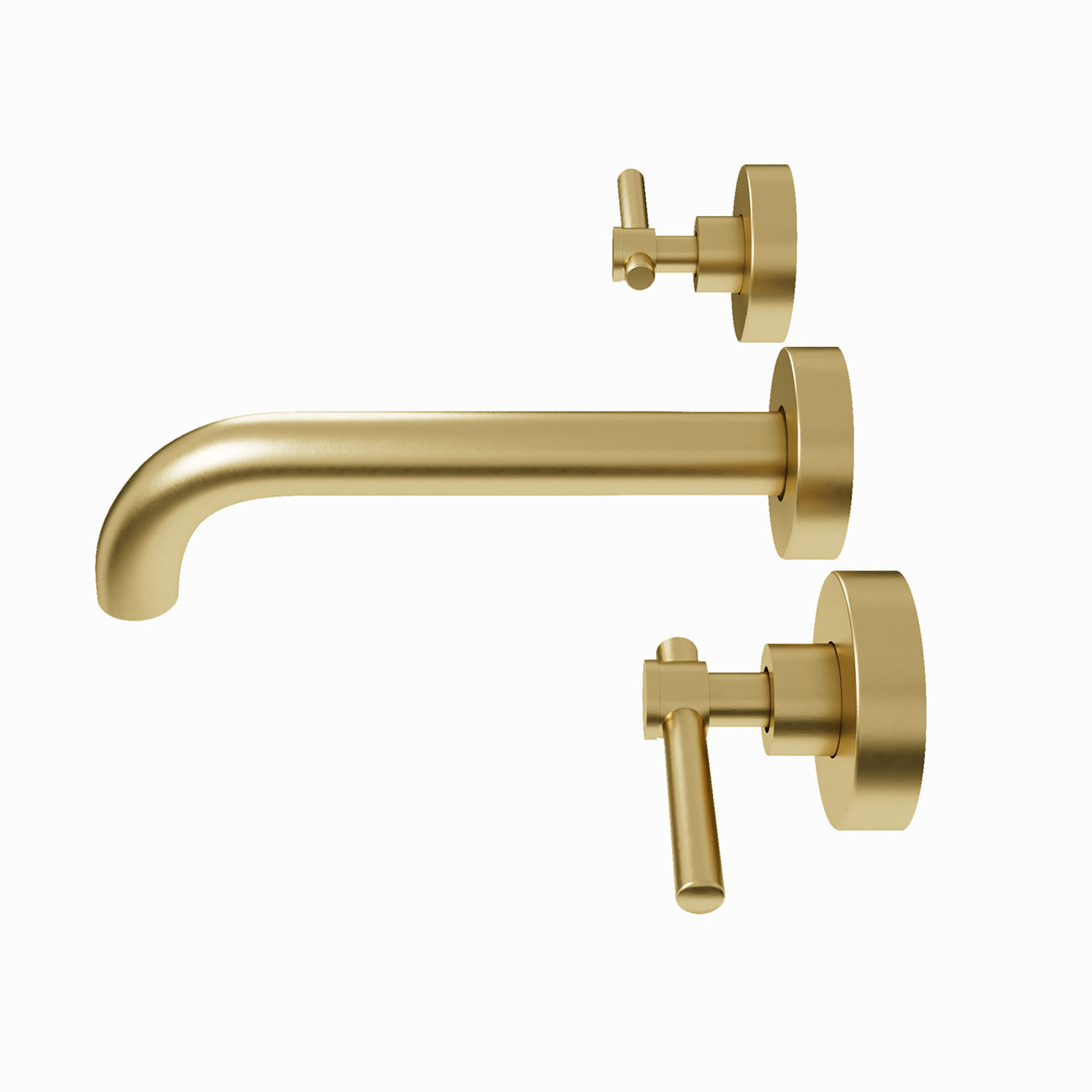 Wall-Mount Tub Faucet | Alternative Image 02 | finish:Brushed Brass
