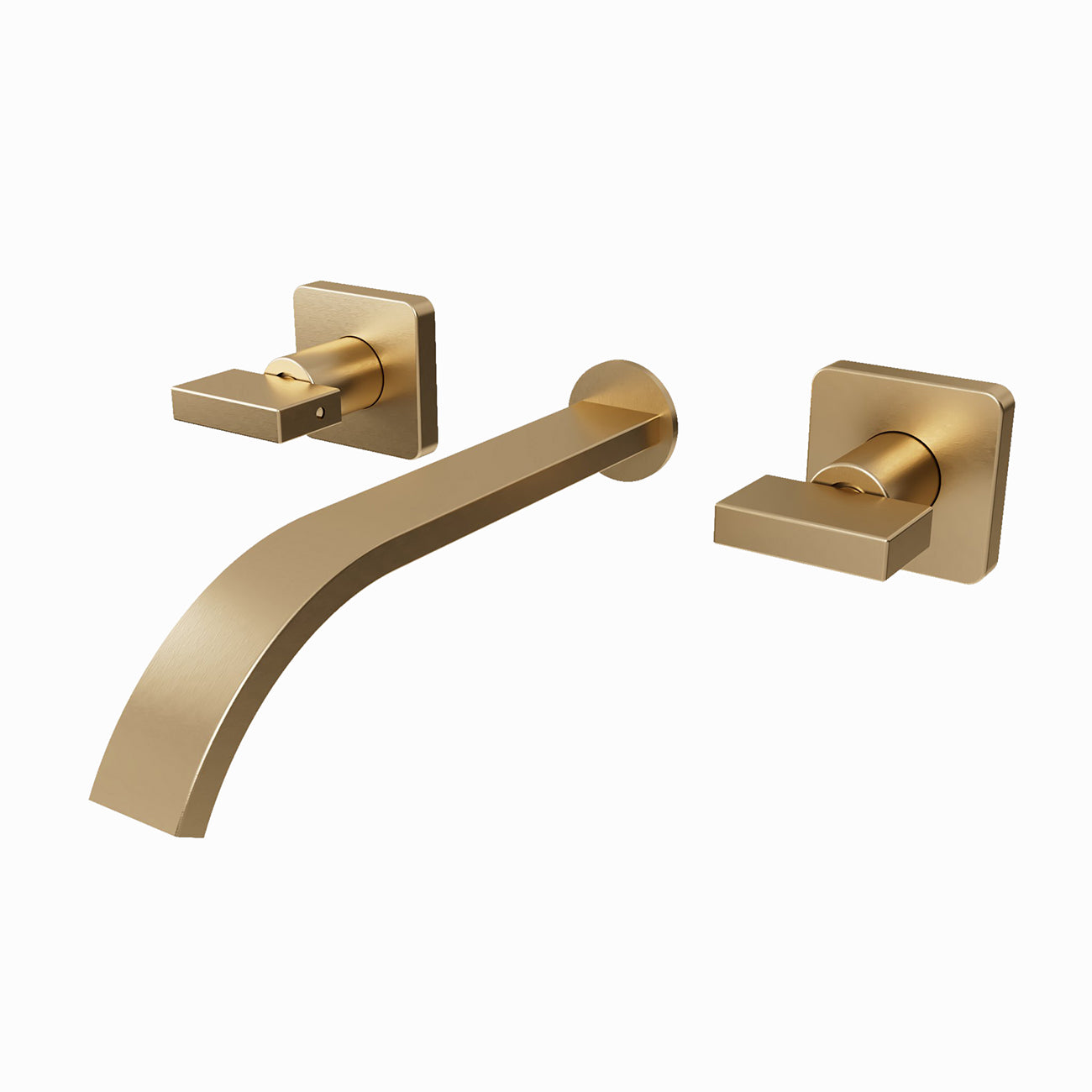 Wall-Mount Tub Faucet | Alternative Image 01 | finish:Brushed Brass