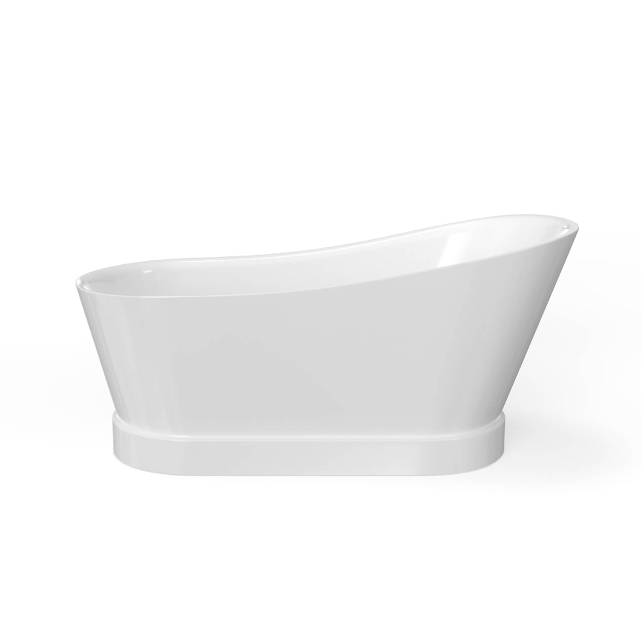 Emryn 67 Inch Slipper Acrylic Freestanding Tub | Alternative Image 02 | drain finish:Oil Rubbed Bronze