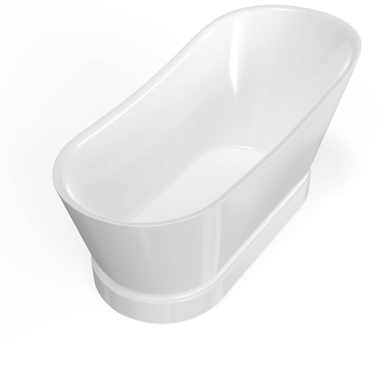 Emryn 67 Inch Slipper Acrylic Freestanding Tub | Alternative Image 05 | drain finish:Oil Rubbed Bronze