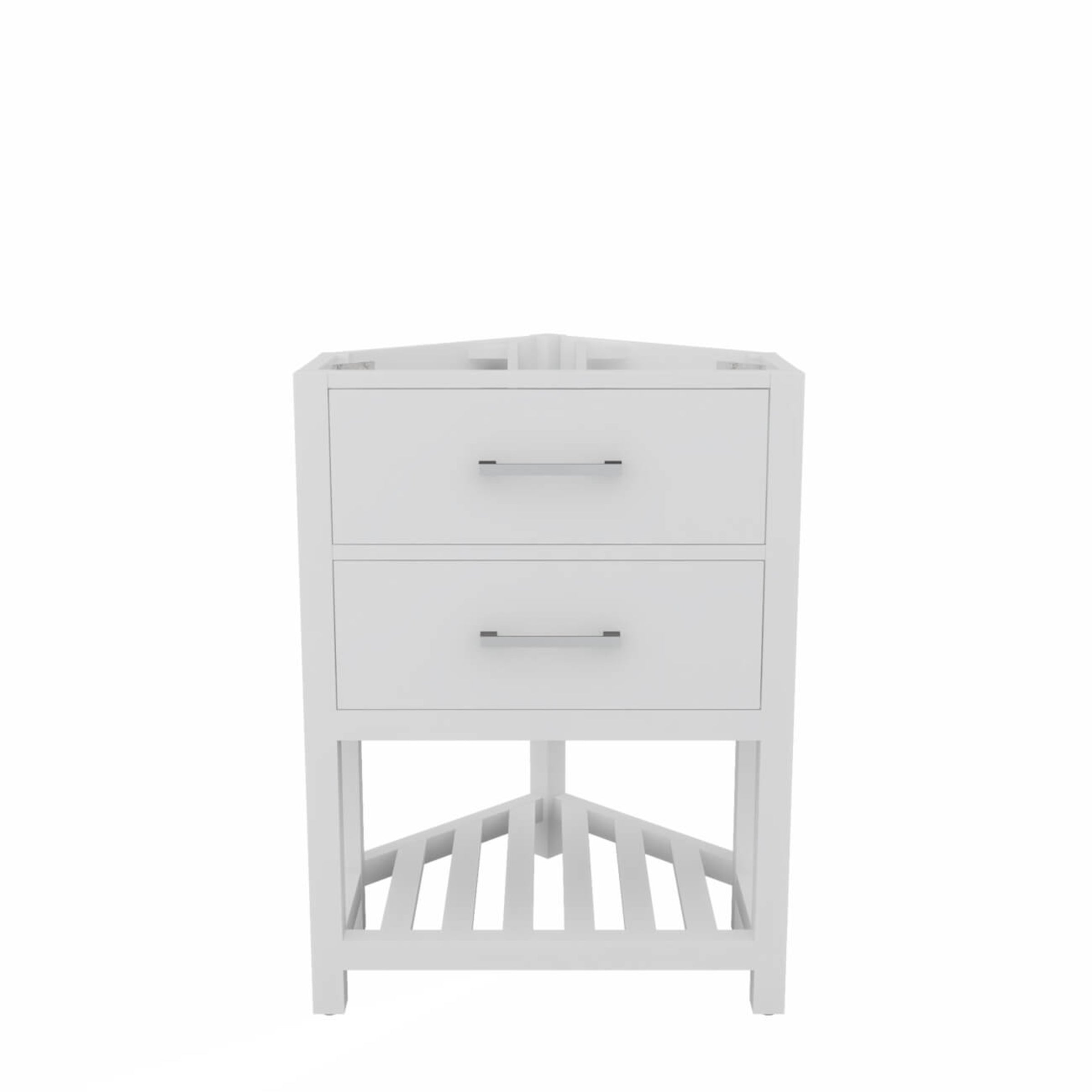 Holden 24 Inch Corner Oak Vanity Base | Alternative Image 01 | countertop finish:No Top | sink installation type:None