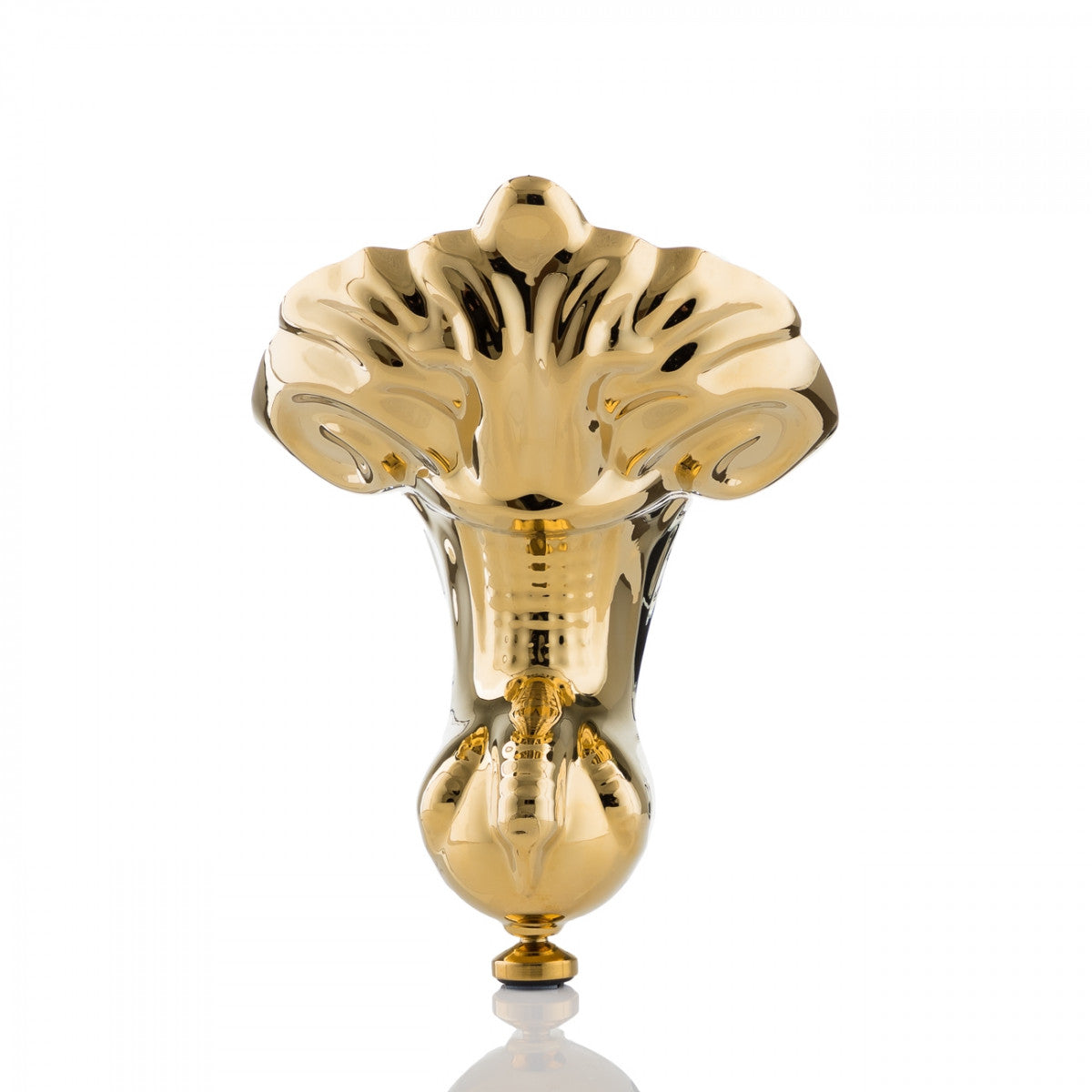 Nouveau Widespread Bathroom Sink Faucet - Metal Cross Handles - Supercoated Brass | Alternative Image 06 | finish:Polished Brass
