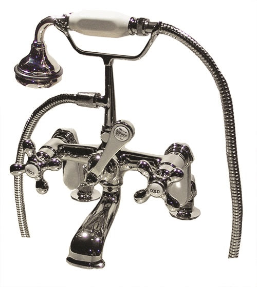Rim Mount English Telephone Faucet - Classic Spout | Alternative Image 01 | finish:Brushed Nickel