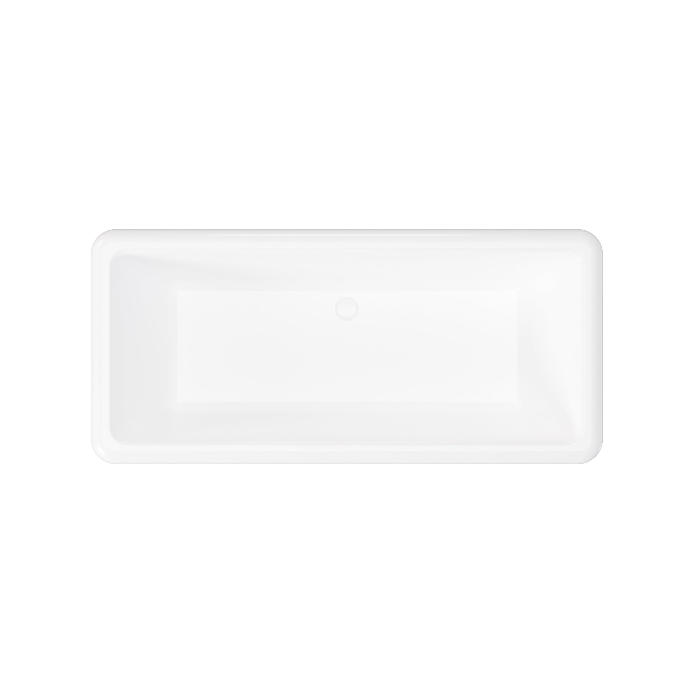 Evora 68 Inch Double Ended Pedestal Freestanding Bathtub | Alternative Image 06 | drain finish:Polished Nickel