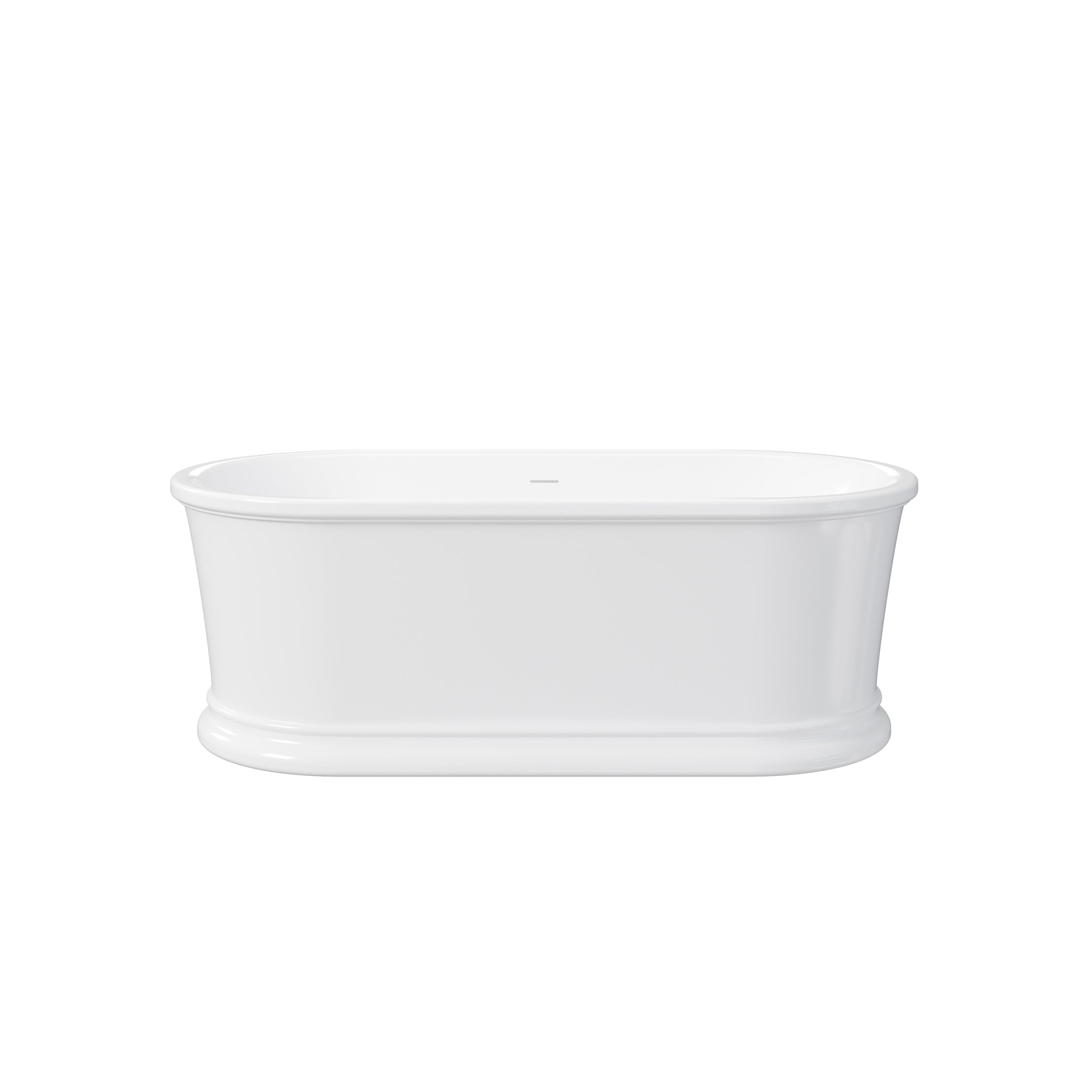 Heston 66" Double Ended Acrylic Freestanding Tub | DXV | Alternative Image 04 | drain finish:White