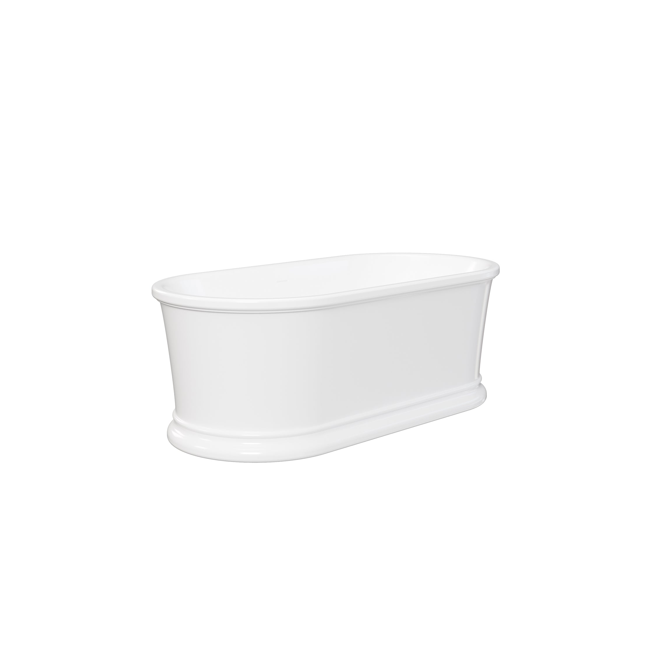 Heston 66" Double Ended Acrylic Freestanding Tub | DXV | Alternative Image 05 | drain finish:White