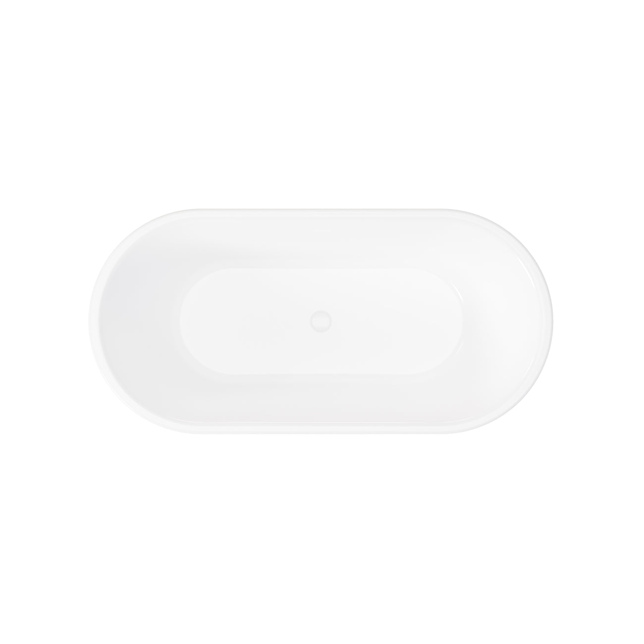 Heston 66" Double Ended Acrylic Freestanding Tub | DXV | Alternative Image 06 | drain finish:White