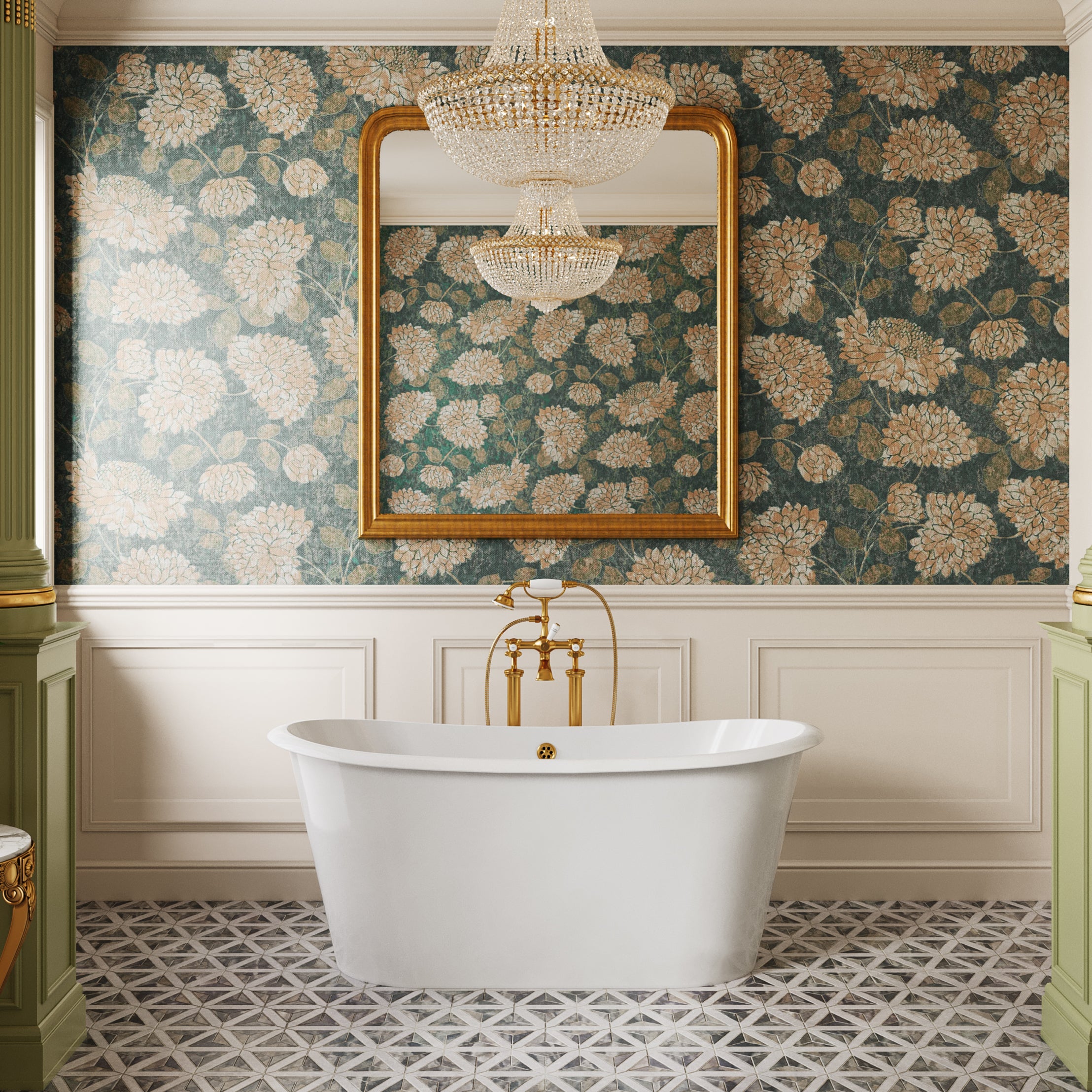 67-Inch Cast Iron Double Ended Skirted Bathtub | MAIDSTONE|DXV