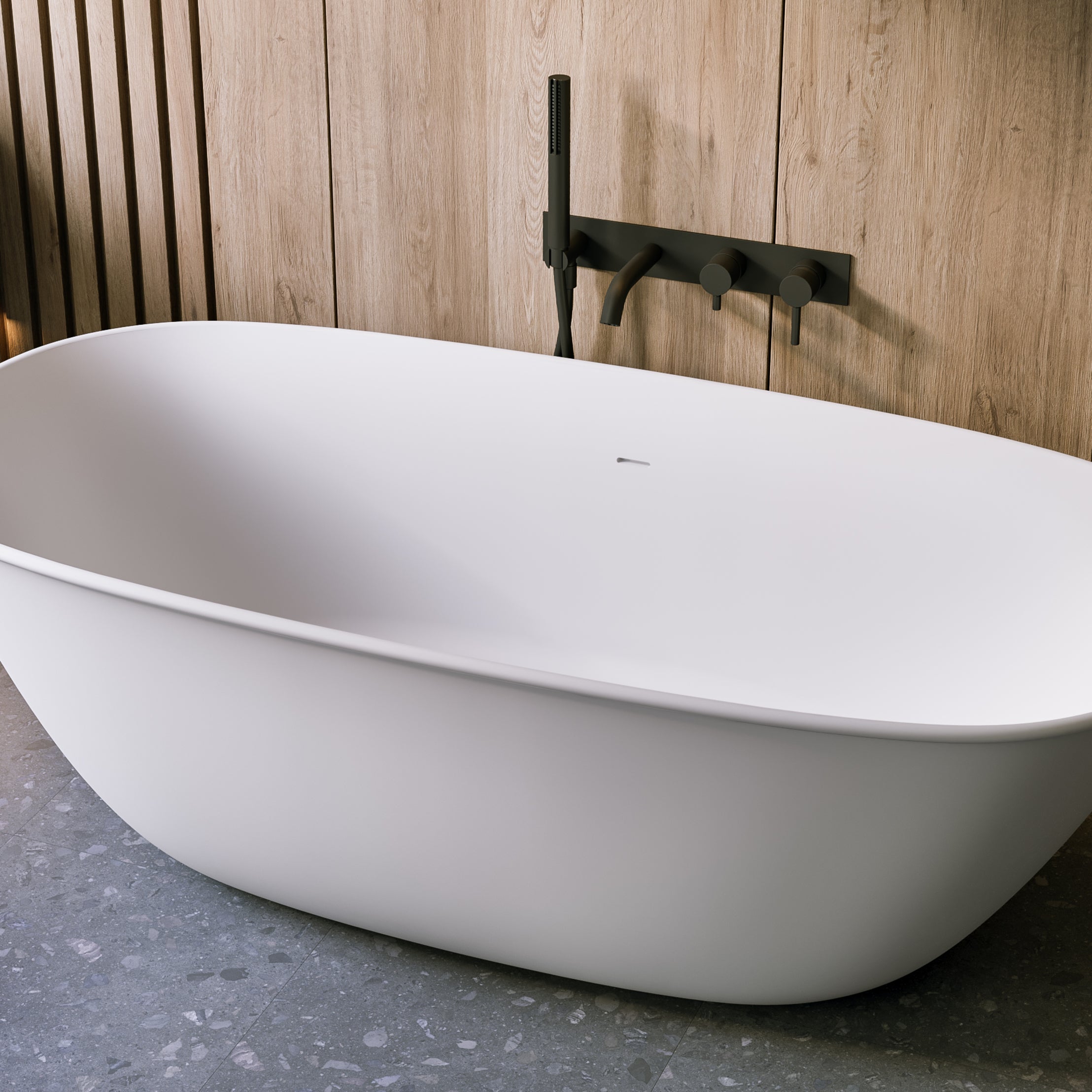 Narelle 63 Inch Resin Double Ended Tub | Alternative Image 03 | finish:Aveo
