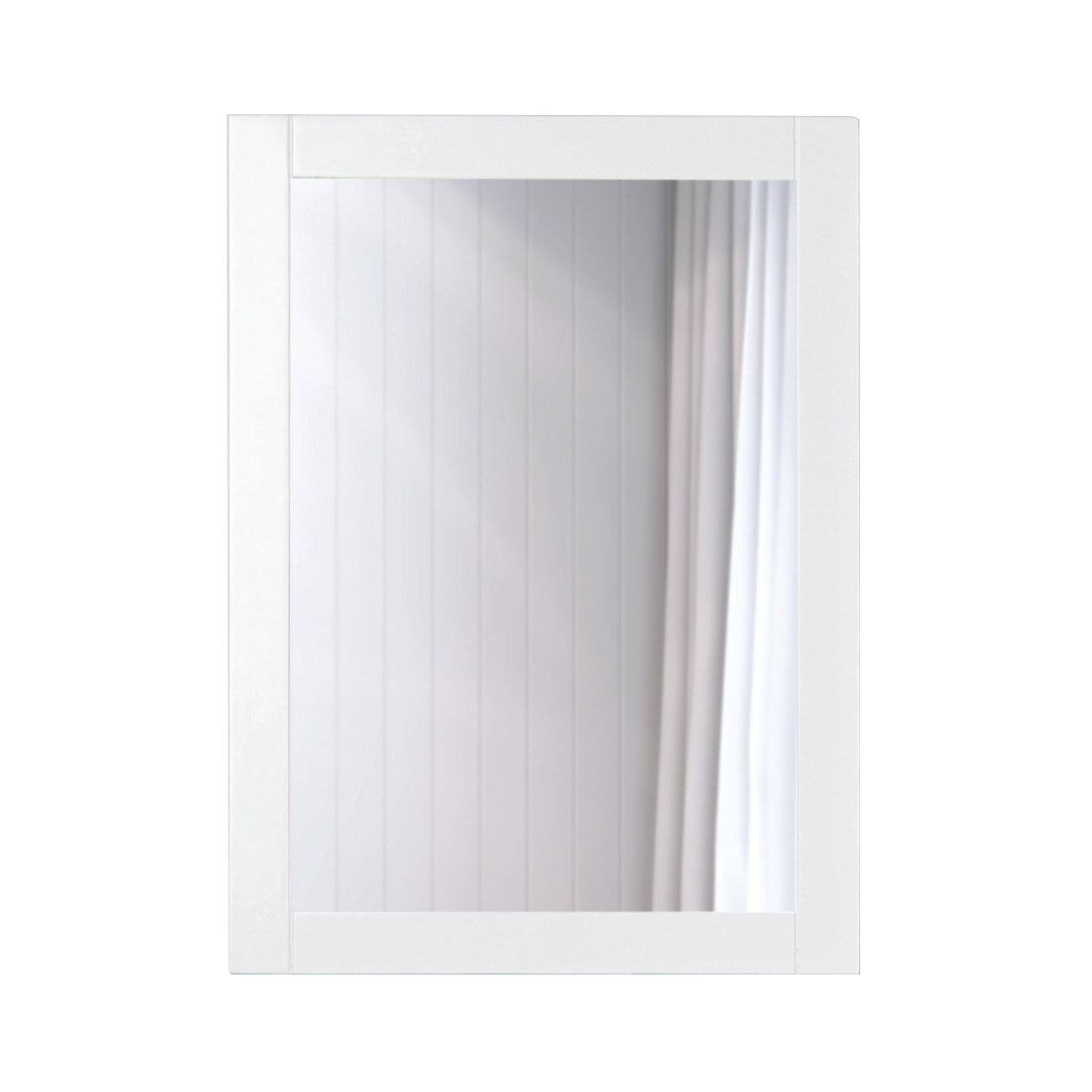 24 Inch Wood Mirror | Alternative Image 01 | finish:White