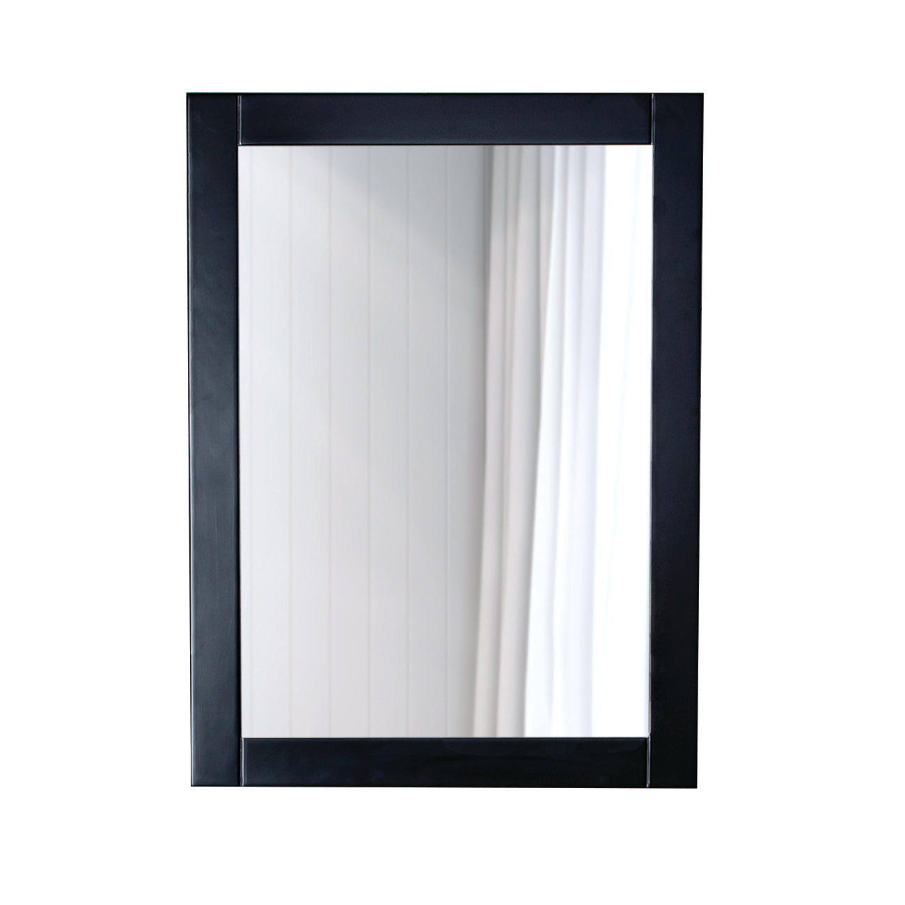 24 Inch Wood Mirror | Alternative Image 01 | finish:Black